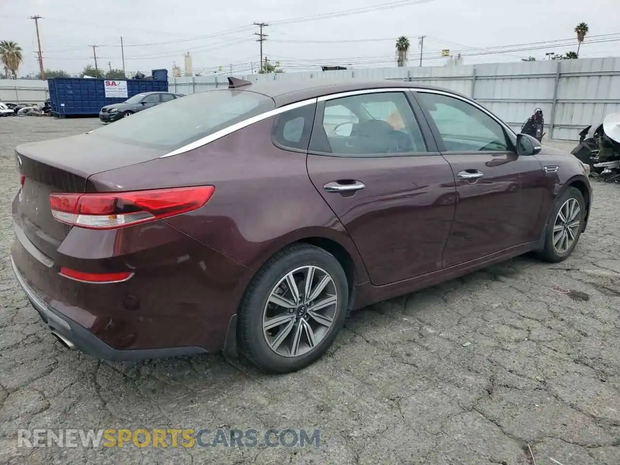 3 Photograph of a damaged car 5XXGT4L36KG367604 KIA OPTIMA 2019