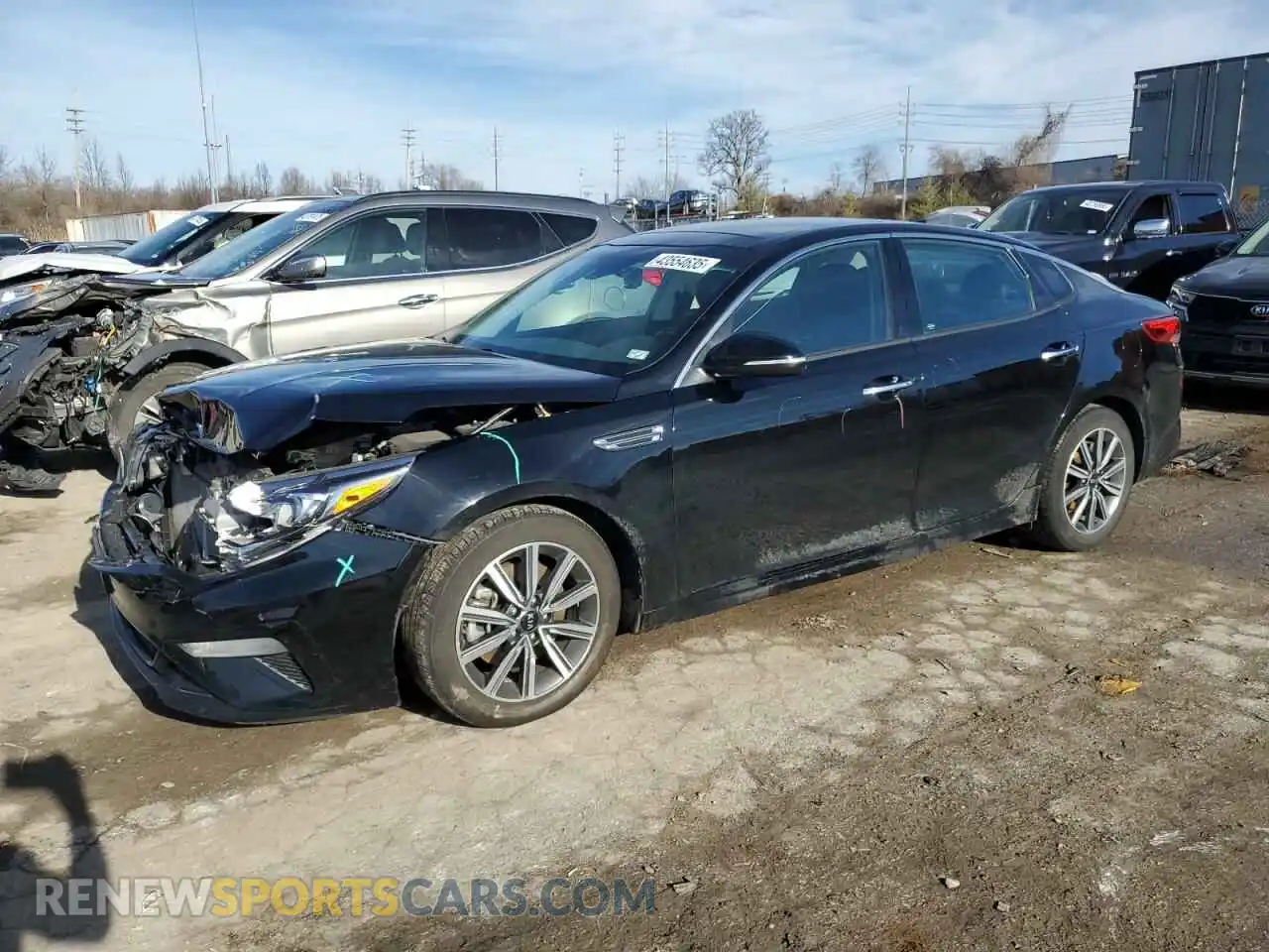 1 Photograph of a damaged car 5XXGU4L17KG334350 KIA OPTIMA 2019