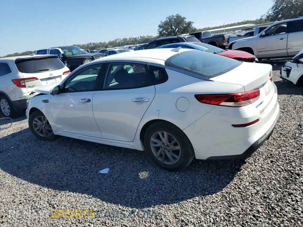 2 Photograph of a damaged car 5XXGT4L34LG434346 KIA OPTIMA 2020