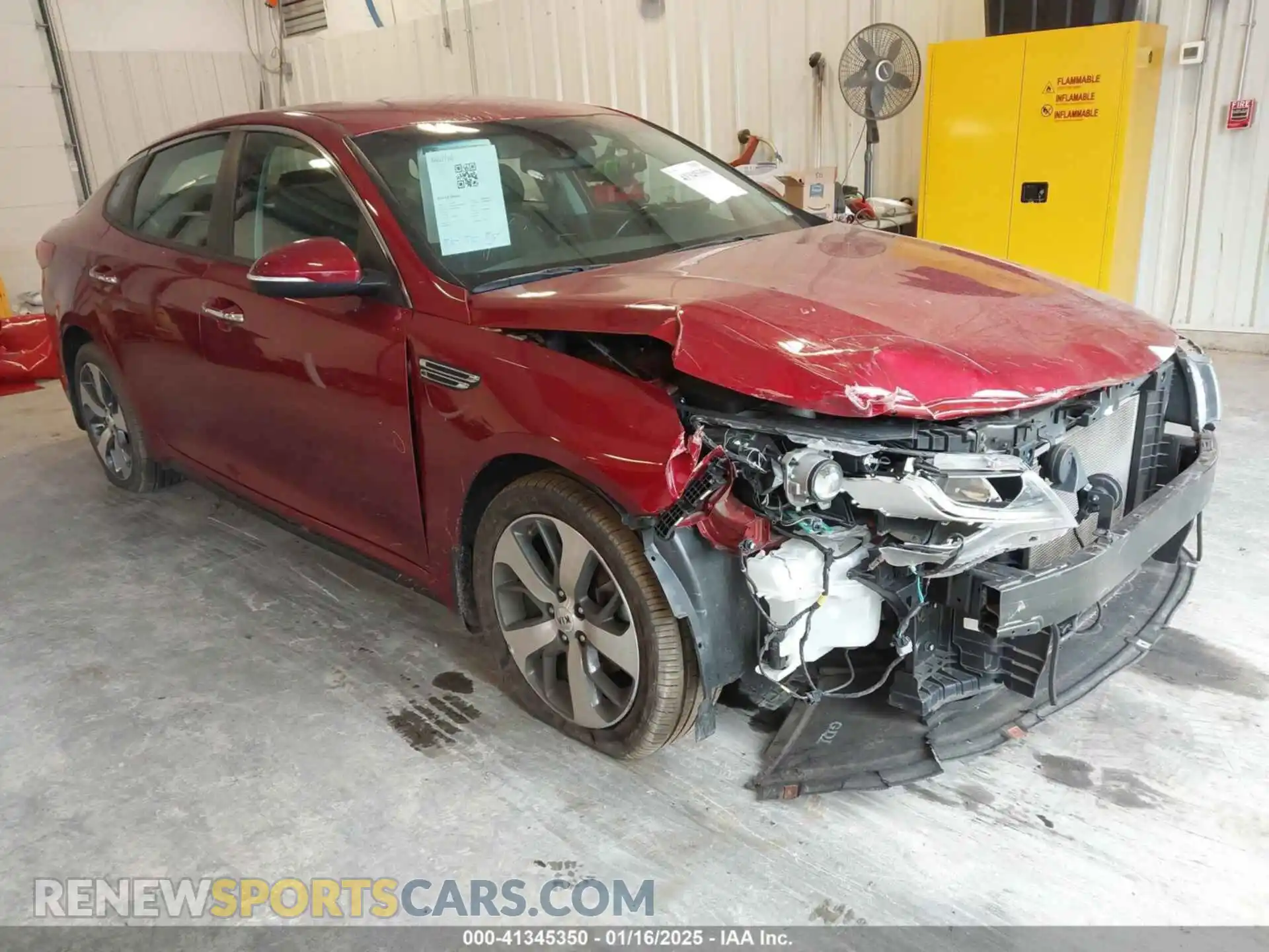 1 Photograph of a damaged car 5XXGT4L35LG397372 KIA OPTIMA 2020