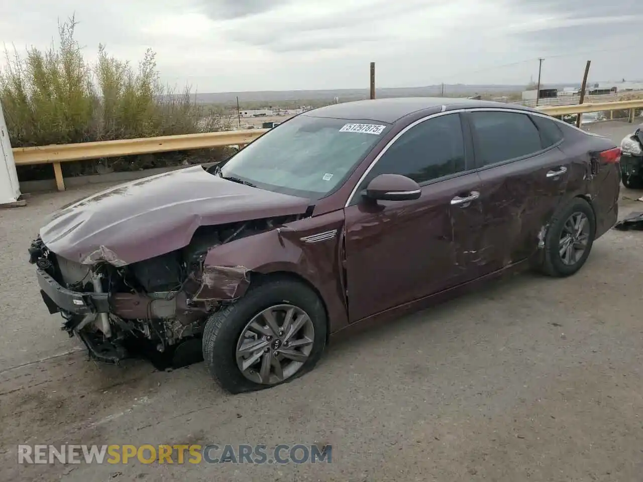 1 Photograph of a damaged car 5XXGT4L35LG428619 KIA OPTIMA 2020