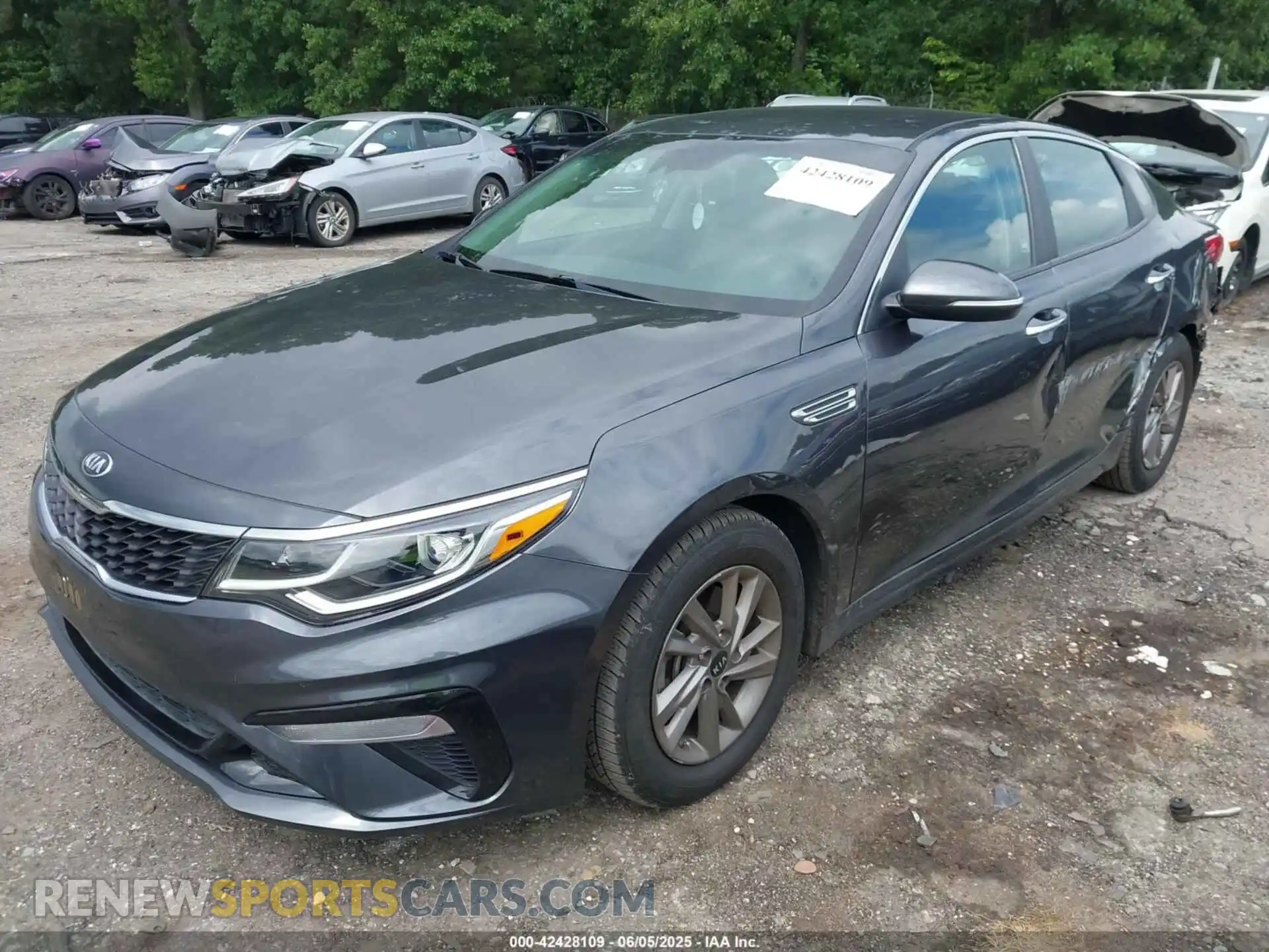 2 fotografías del automóvil dañado 5XXGT4L37LG385708 KIA OPTIMA 2020