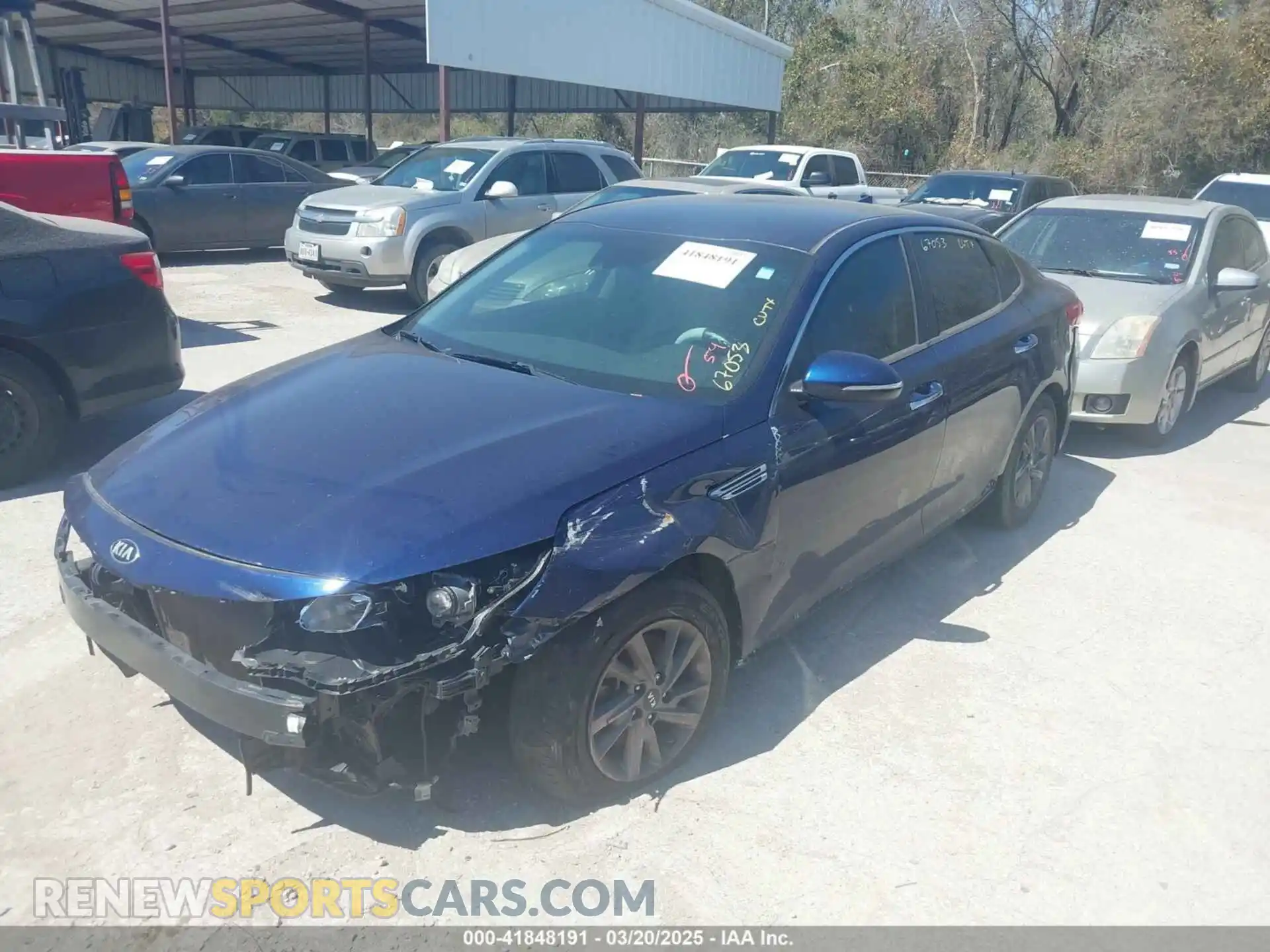 2 Photograph of a damaged car 5XXGT4L37LG412602 KIA OPTIMA 2020