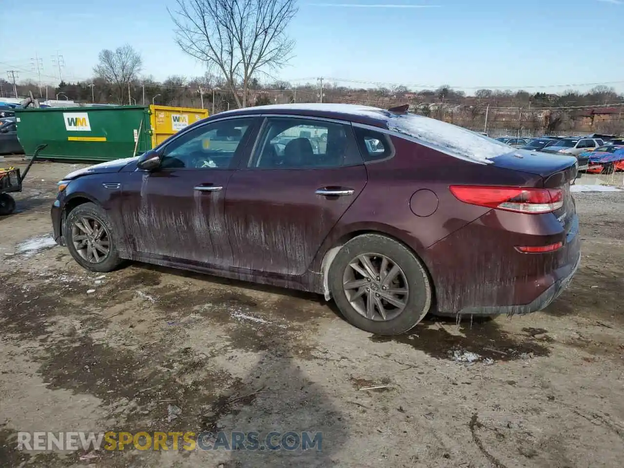 2 Photograph of a damaged car 5XXGT4L38LG443373 KIA OPTIMA 2020