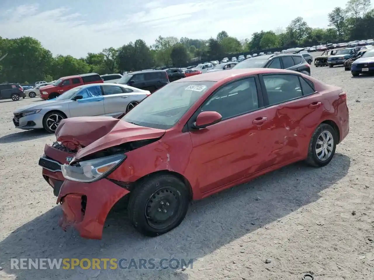 1 Photograph of a damaged car 3KPA24AB1KE200725 KIA RIO 2019