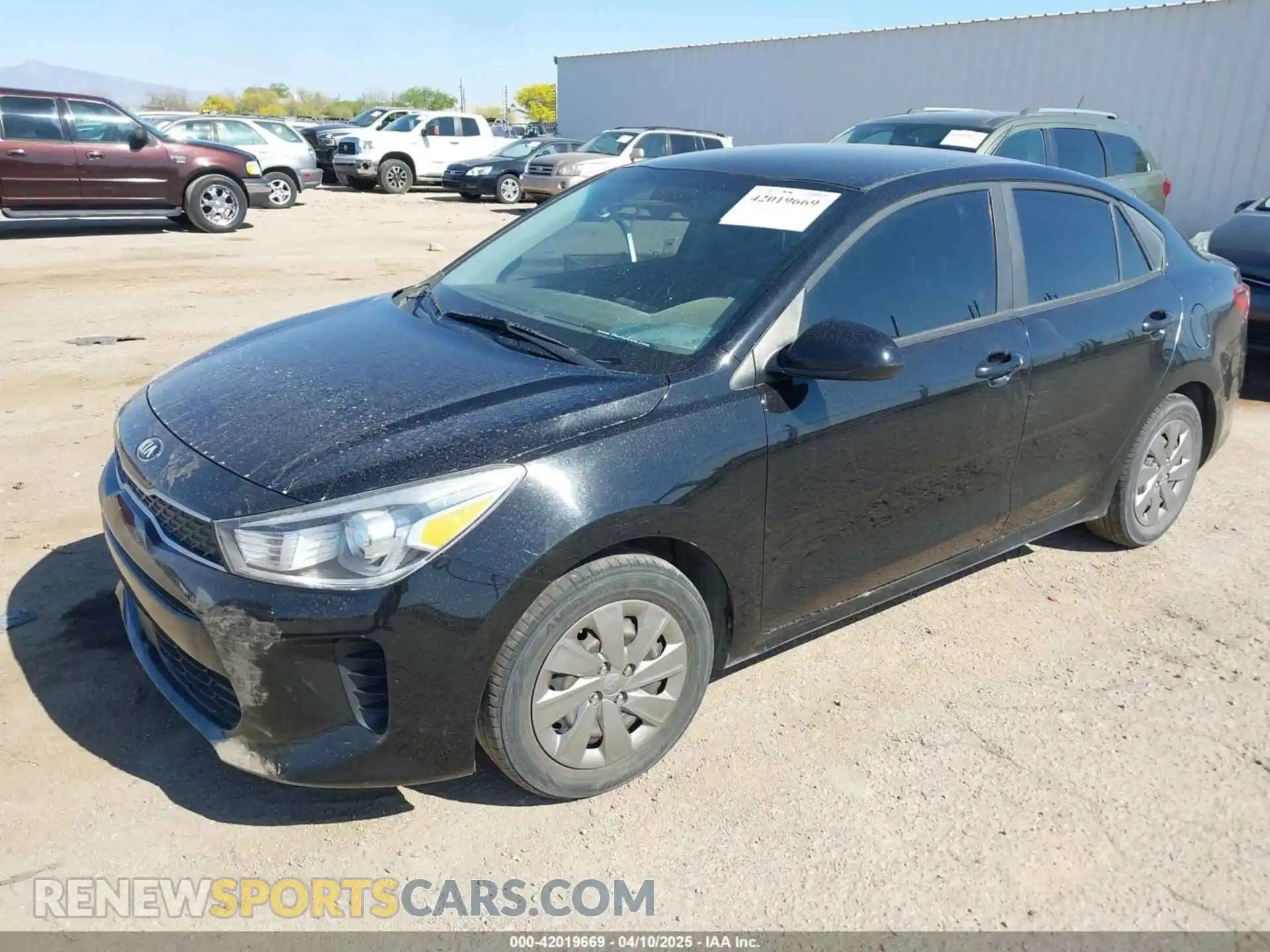 2 Photograph of a damaged car 3KPA24AB1KE217217 KIA RIO 2019