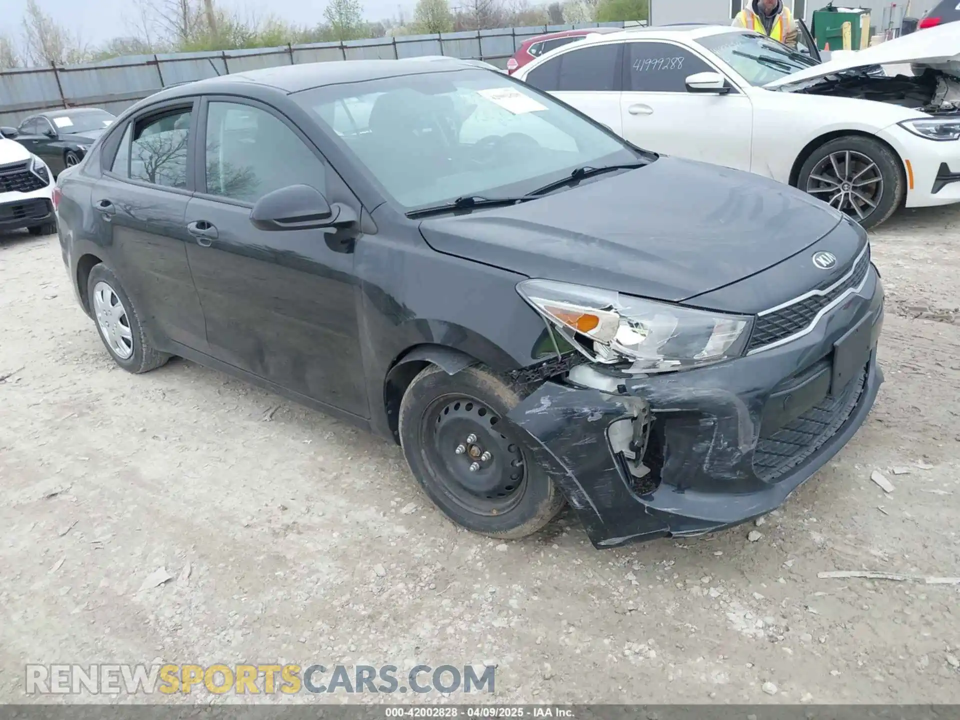 1 Photograph of a damaged car 3KPA24AB2KE209904 KIA RIO 2019