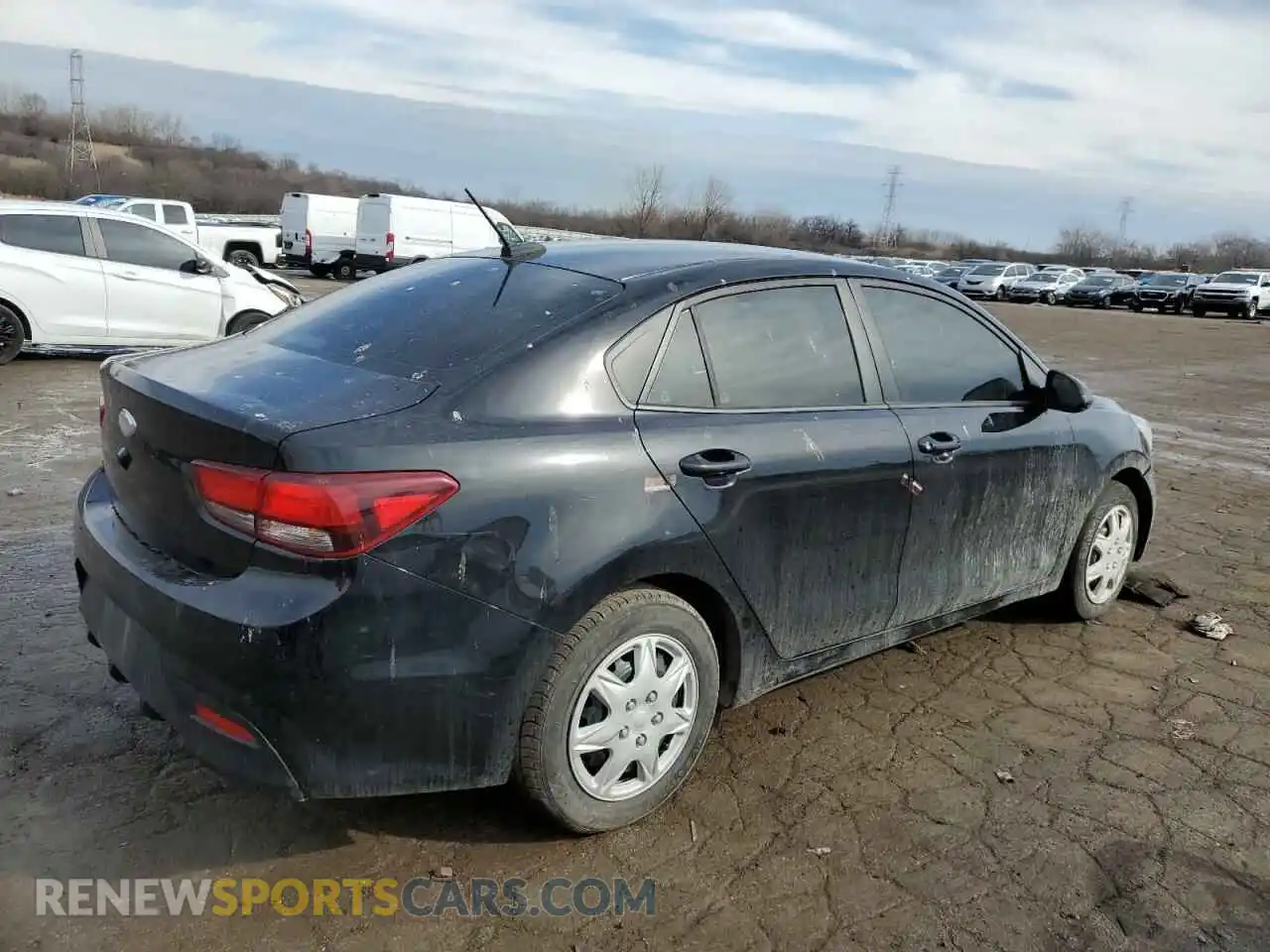 3 Photograph of a damaged car 3KPA24AB2KE210857 KIA RIO 2019