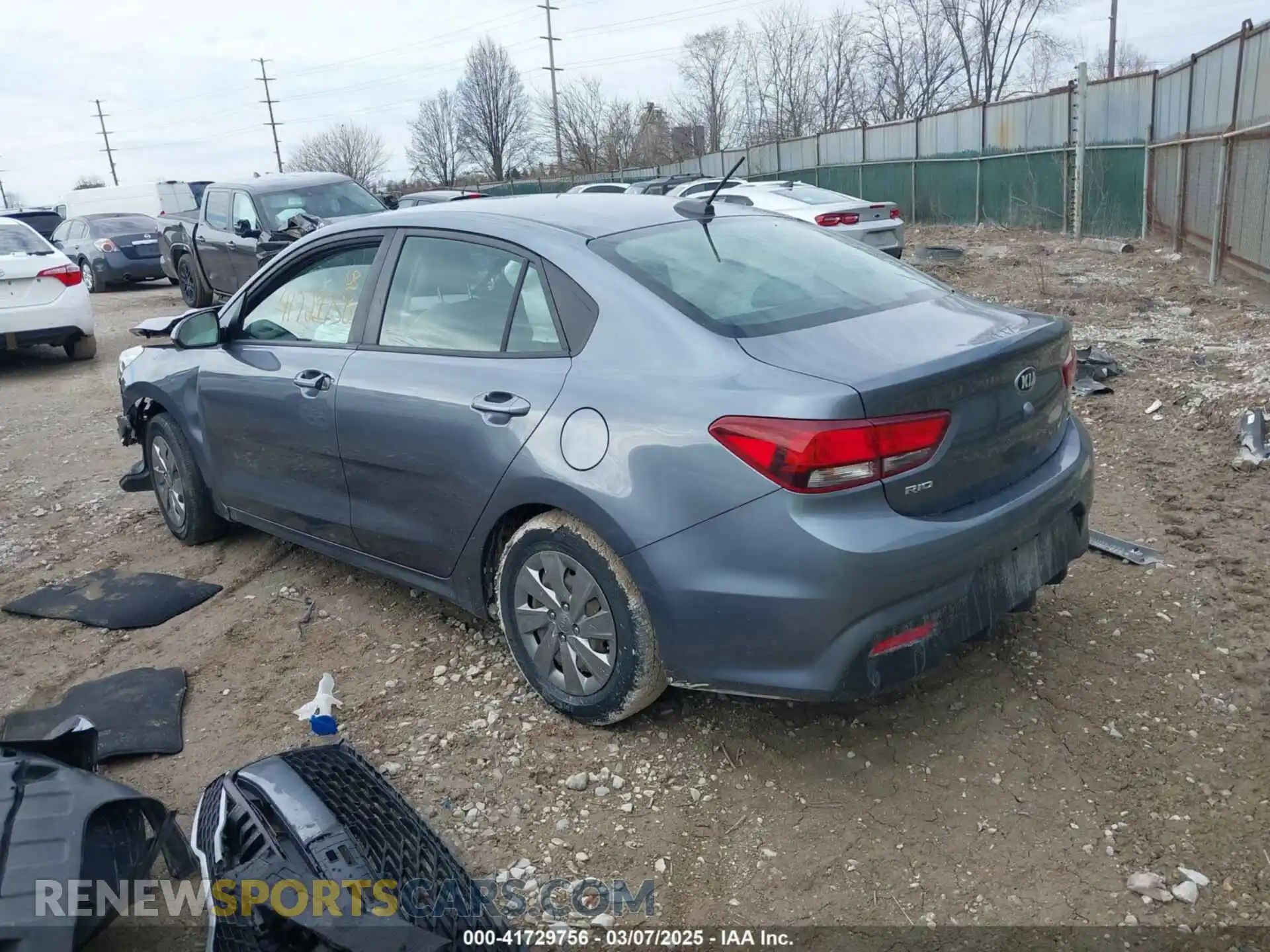 3 Photograph of a damaged car 3KPA24AB3KE246301 KIA RIO 2019