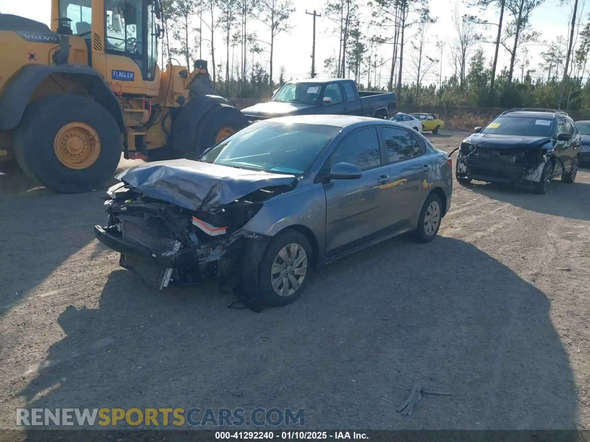 2 Photograph of a damaged car 3KPA24AB4KE171432 KIA RIO 2019
