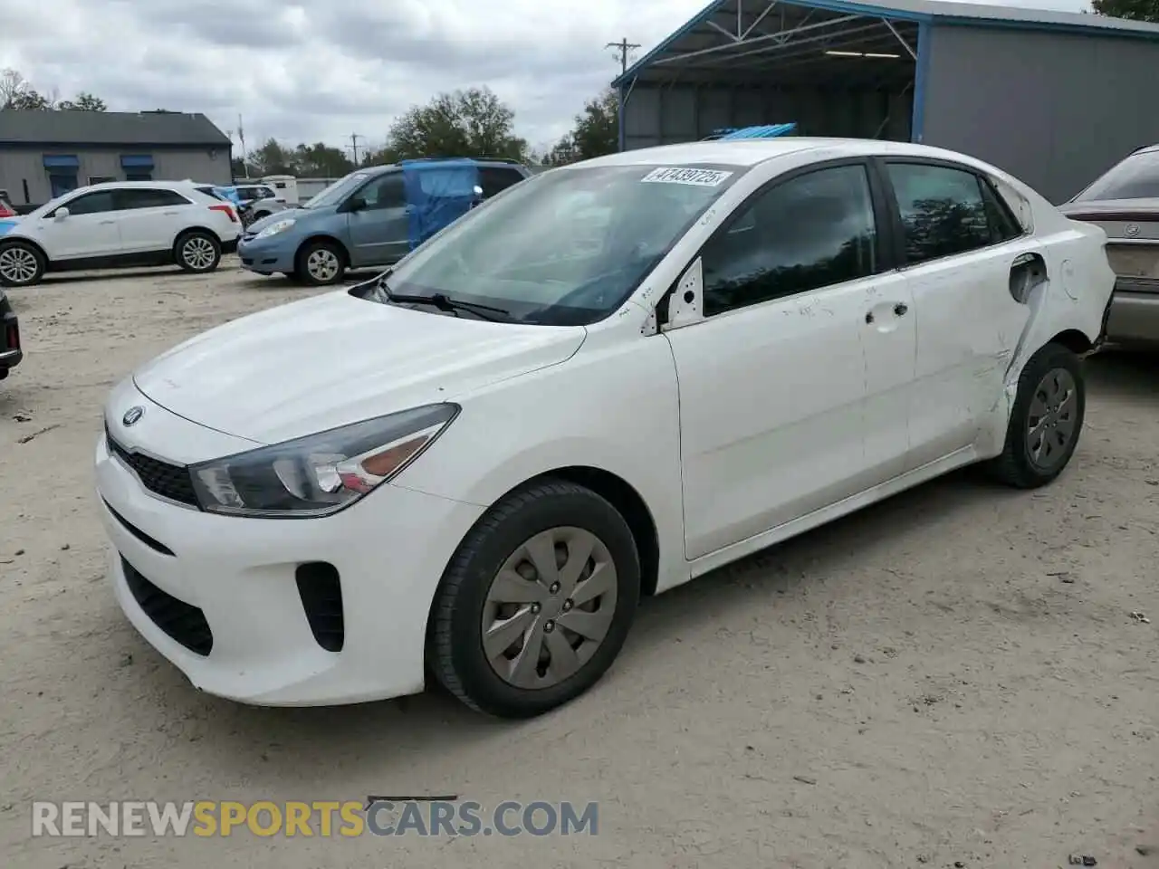 1 Photograph of a damaged car 3KPA24AB6KE158665 KIA RIO 2019