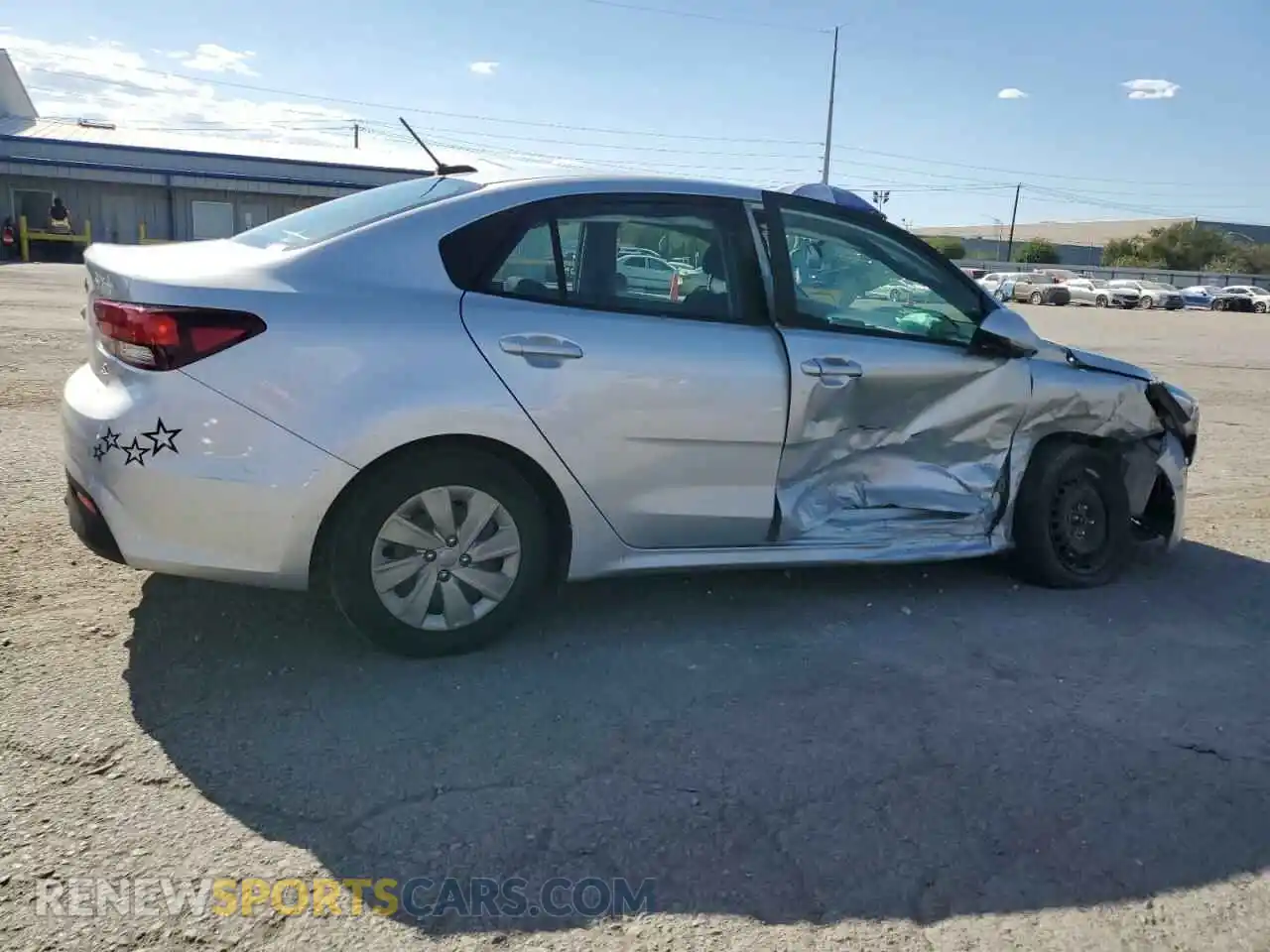3 Photograph of a damaged car 3KPA24AB6KE197983 KIA RIO 2019