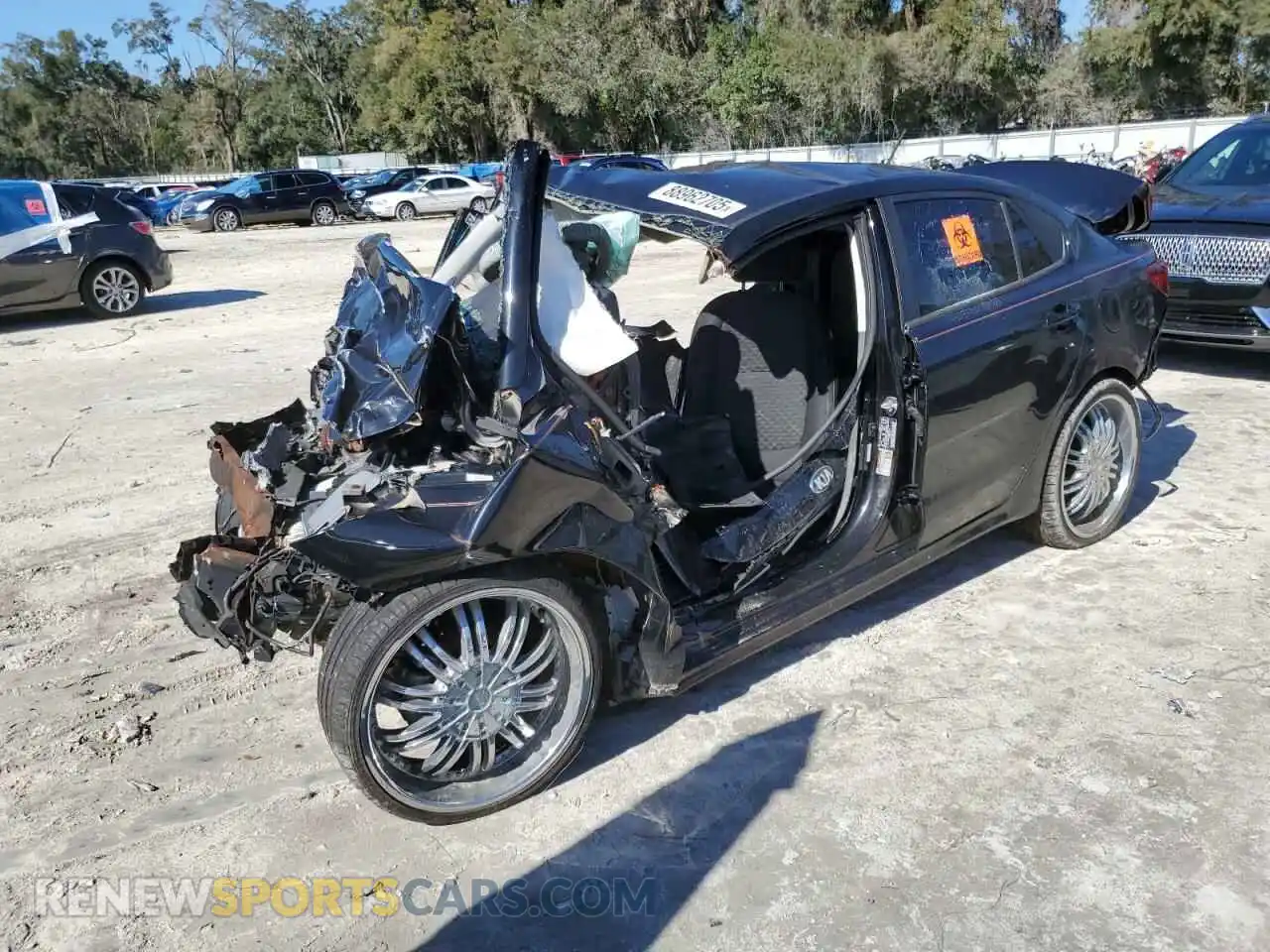 1 Photograph of a damaged car 3KPA24AB6KE201238 KIA RIO 2019