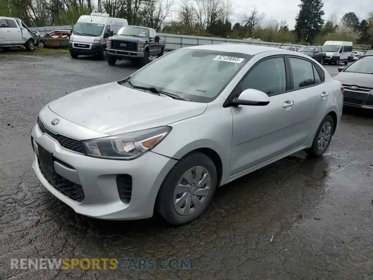 1 Photograph of a damaged car 3KPA24AB7KE166385 KIA RIO 2019