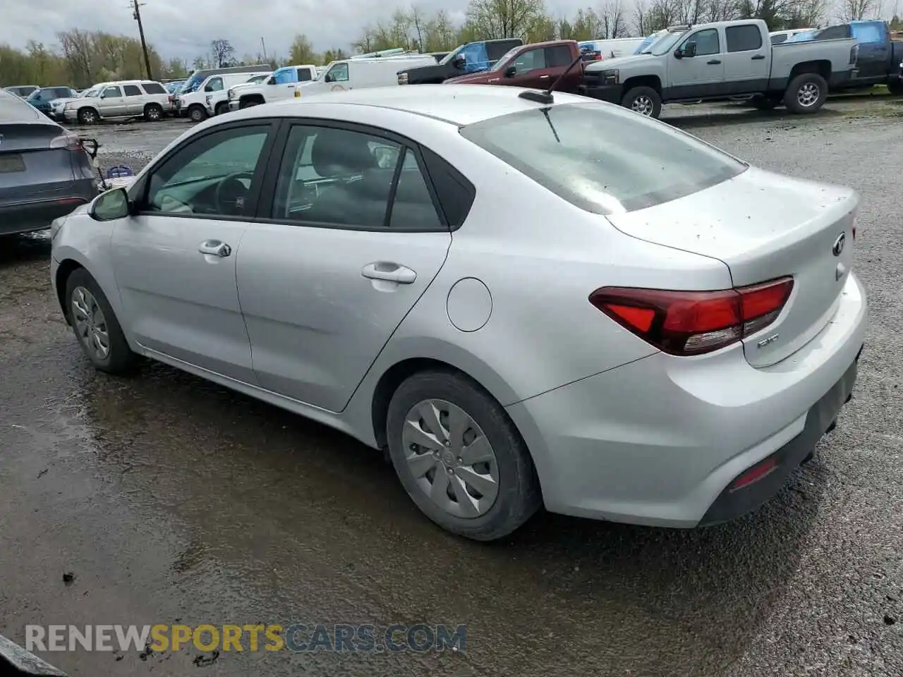2 Photograph of a damaged car 3KPA24AB7KE166385 KIA RIO 2019