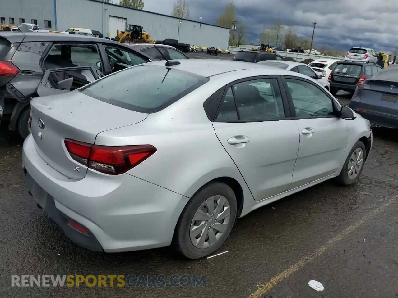 3 Photograph of a damaged car 3KPA24AB7KE166385 KIA RIO 2019