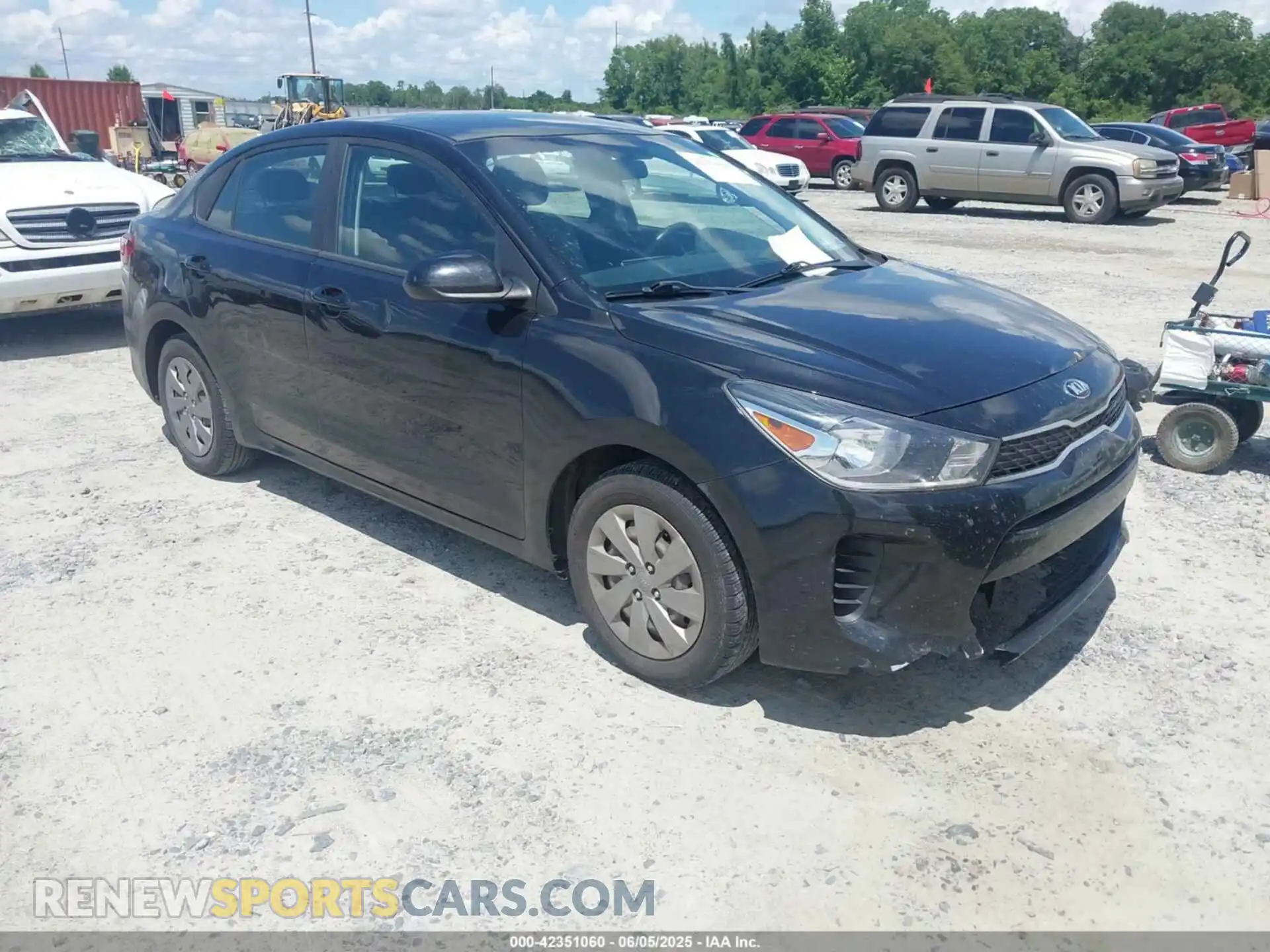 1 Photograph of a damaged car 3KPA24AB7KE242560 KIA RIO 2019