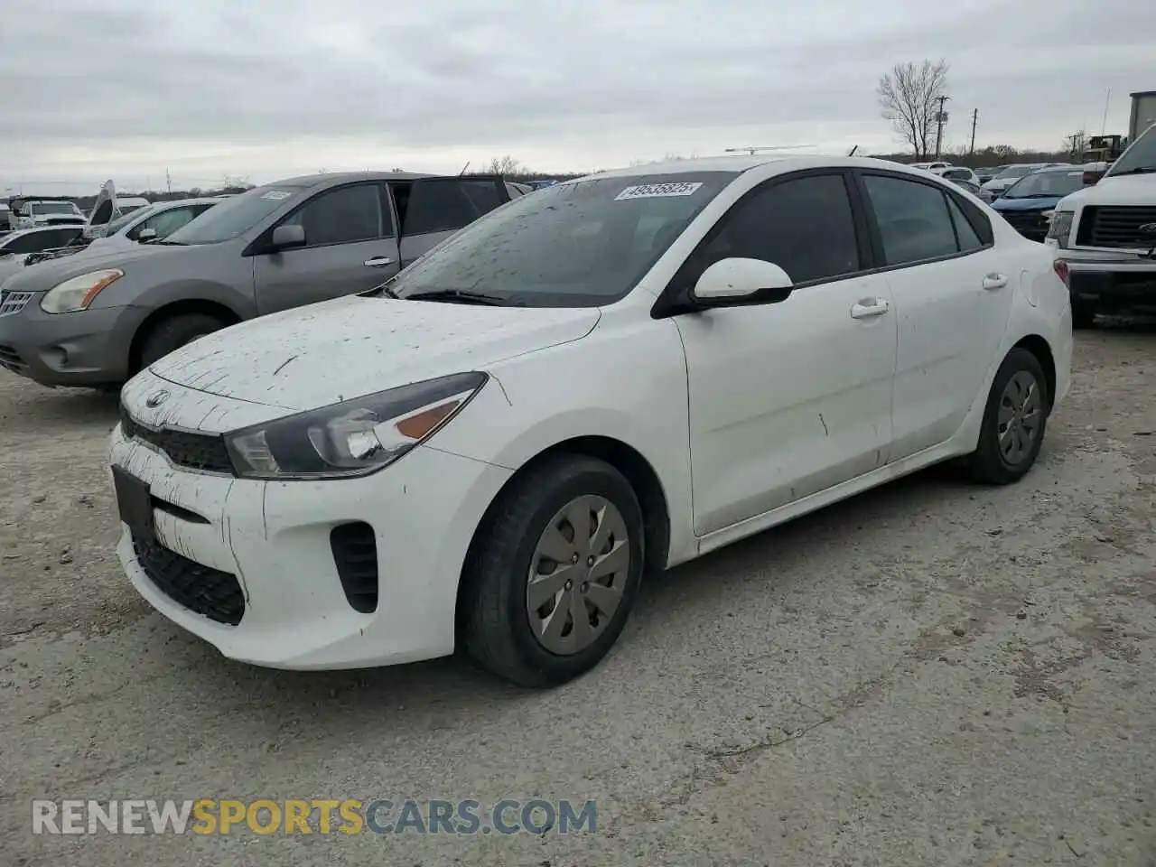 1 Photograph of a damaged car 3KPA24AB8KE215755 KIA RIO 2019