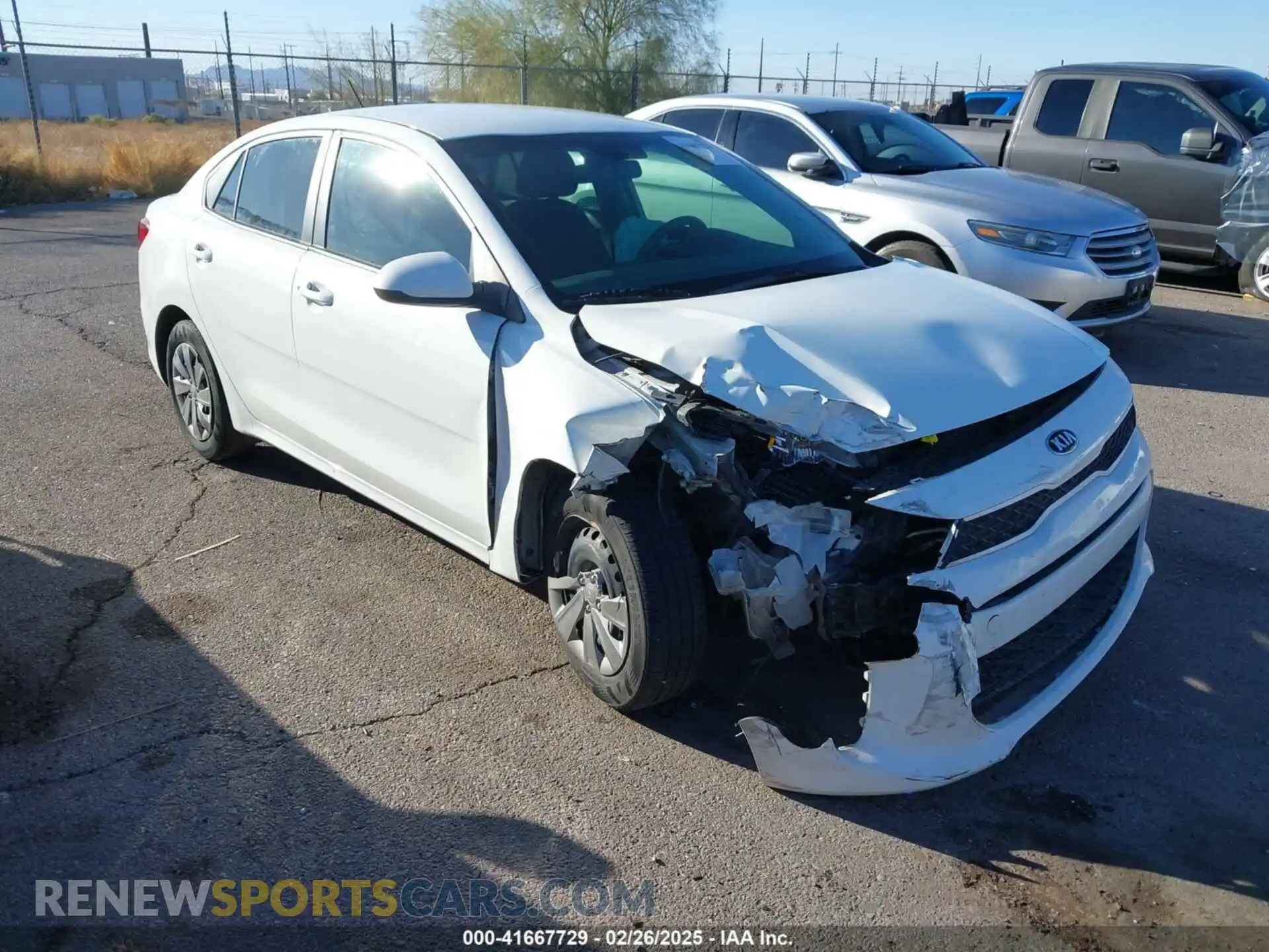 1 Photograph of a damaged car 3KPA24AB9KE220771 KIA RIO 2019