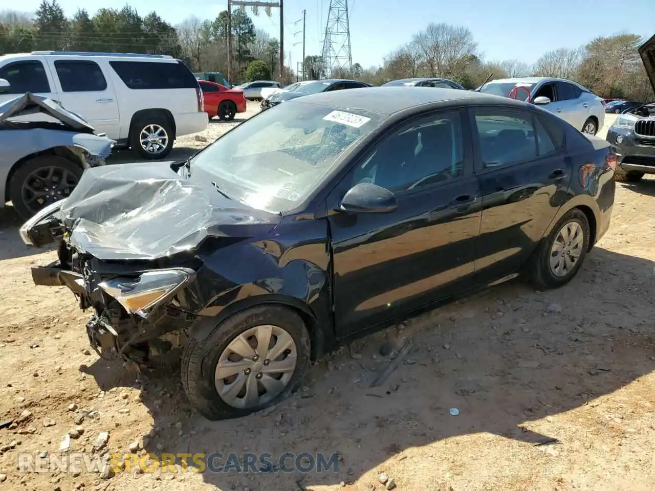 1 Photograph of a damaged car 3KPA24ABXKE247946 KIA RIO 2019