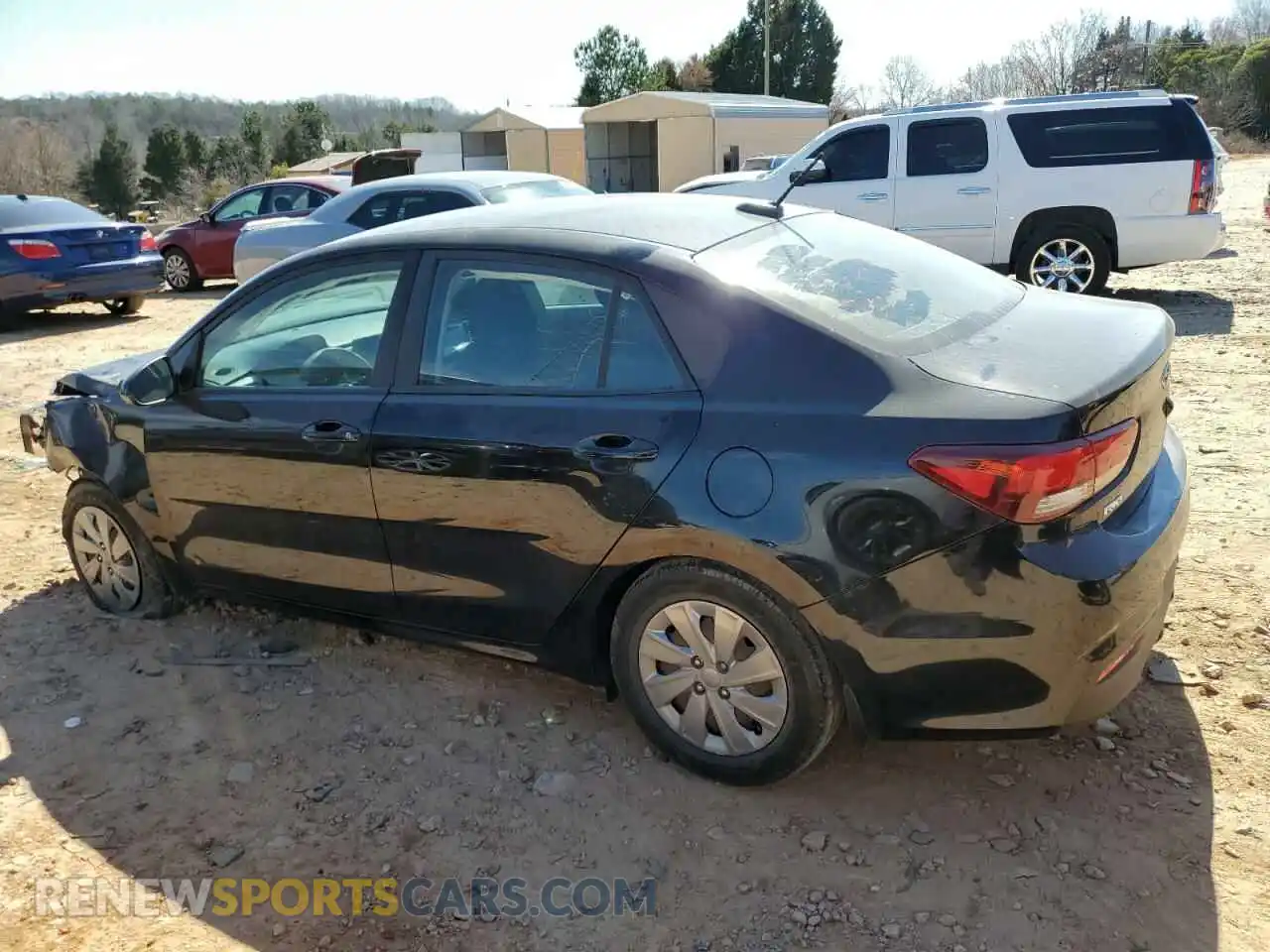 2 Photograph of a damaged car 3KPA24ABXKE247946 KIA RIO 2019