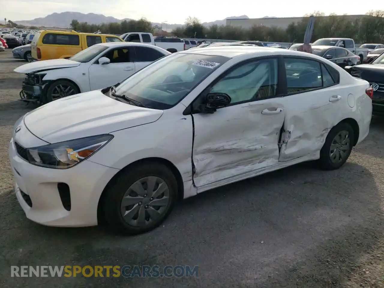 1 Photograph of a damaged car 3KPA24AD0LE312855 KIA RIO 2020