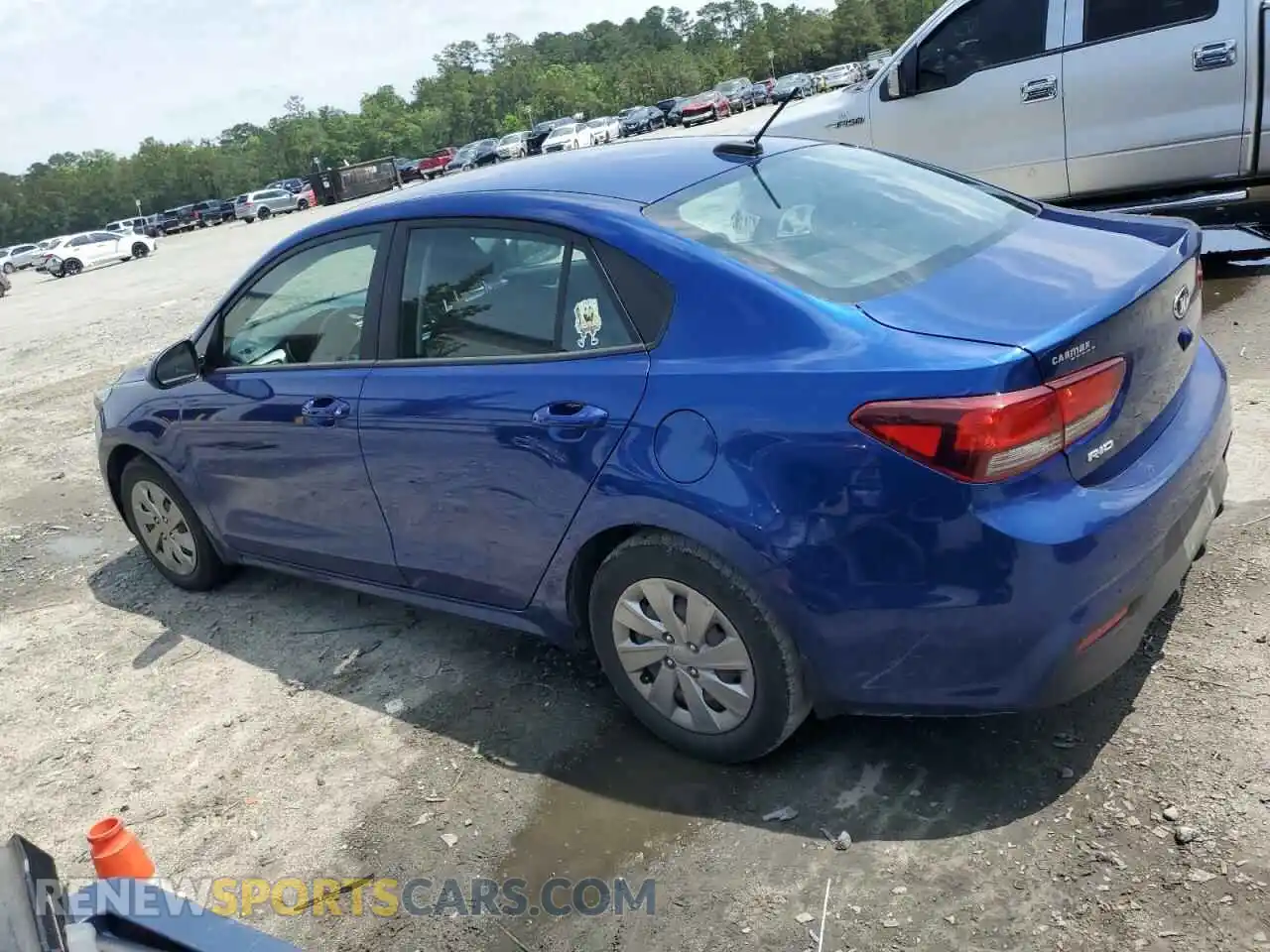 2 Photograph of a damaged car 3KPA24AD0LE336685 KIA RIO 2020