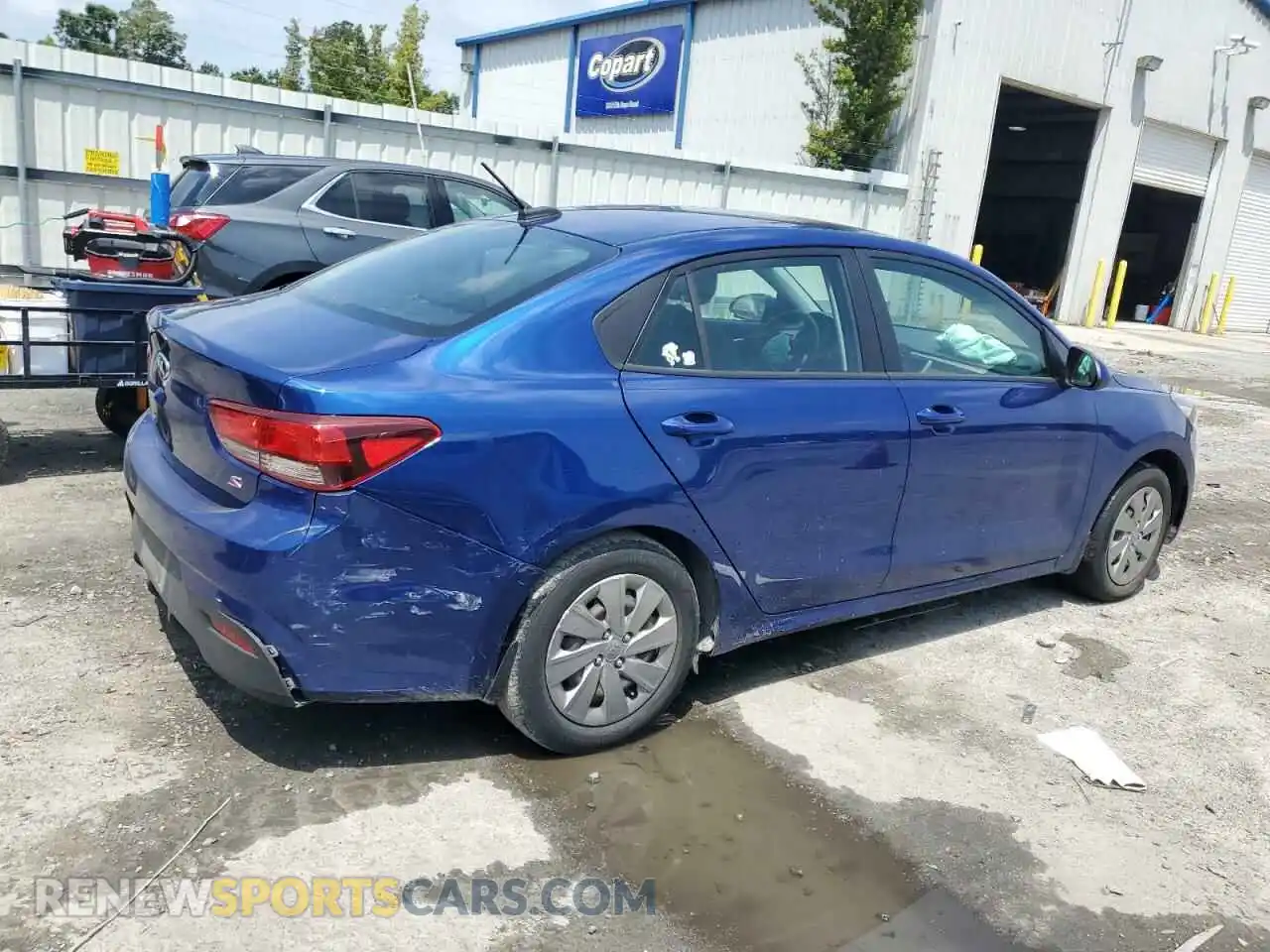 3 Photograph of a damaged car 3KPA24AD0LE336685 KIA RIO 2020
