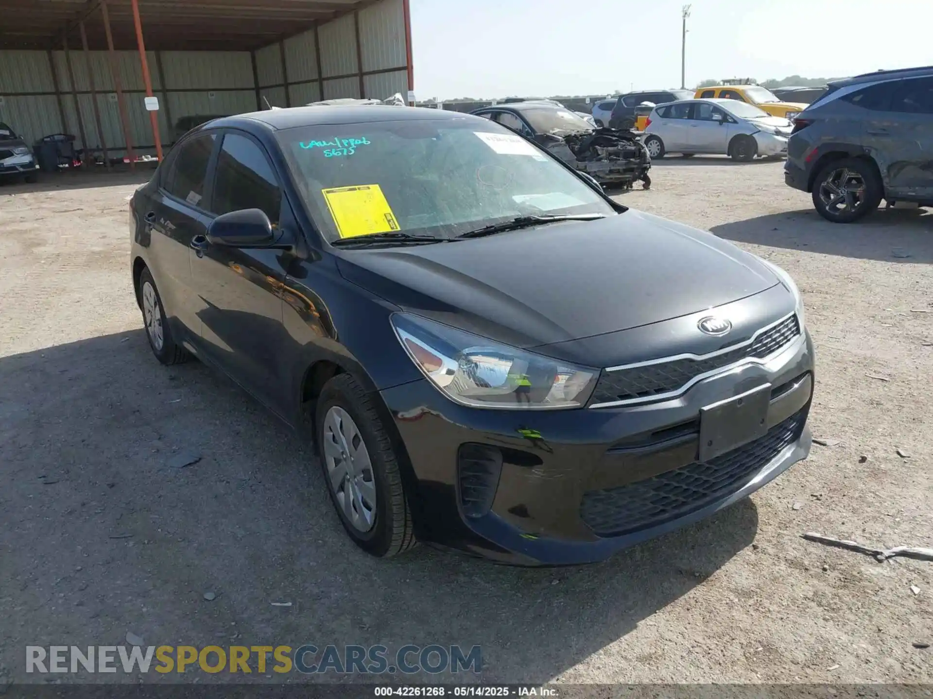 1 Photograph of a damaged car 3KPA24AD0LE362753 KIA RIO 2020