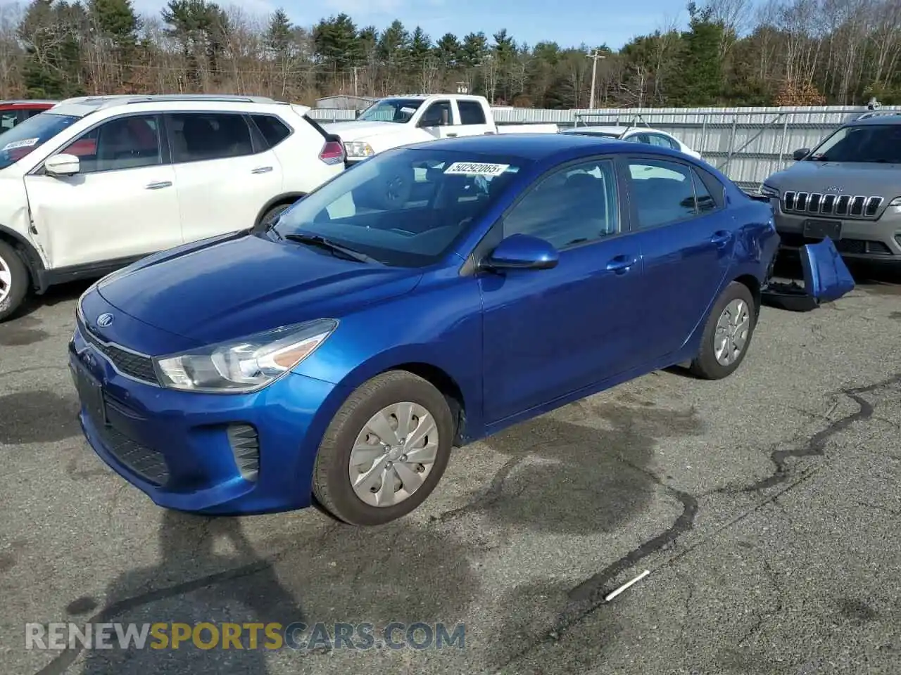 1 Photograph of a damaged car 3KPA24AD1LE260040 KIA RIO 2020