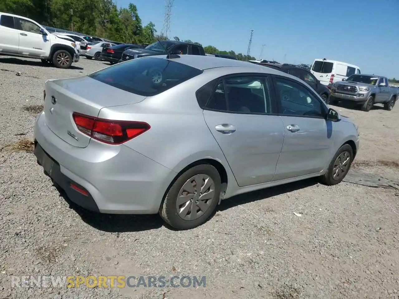 3 Photograph of a damaged car 3KPA24AD1LE284001 KIA RIO 2020