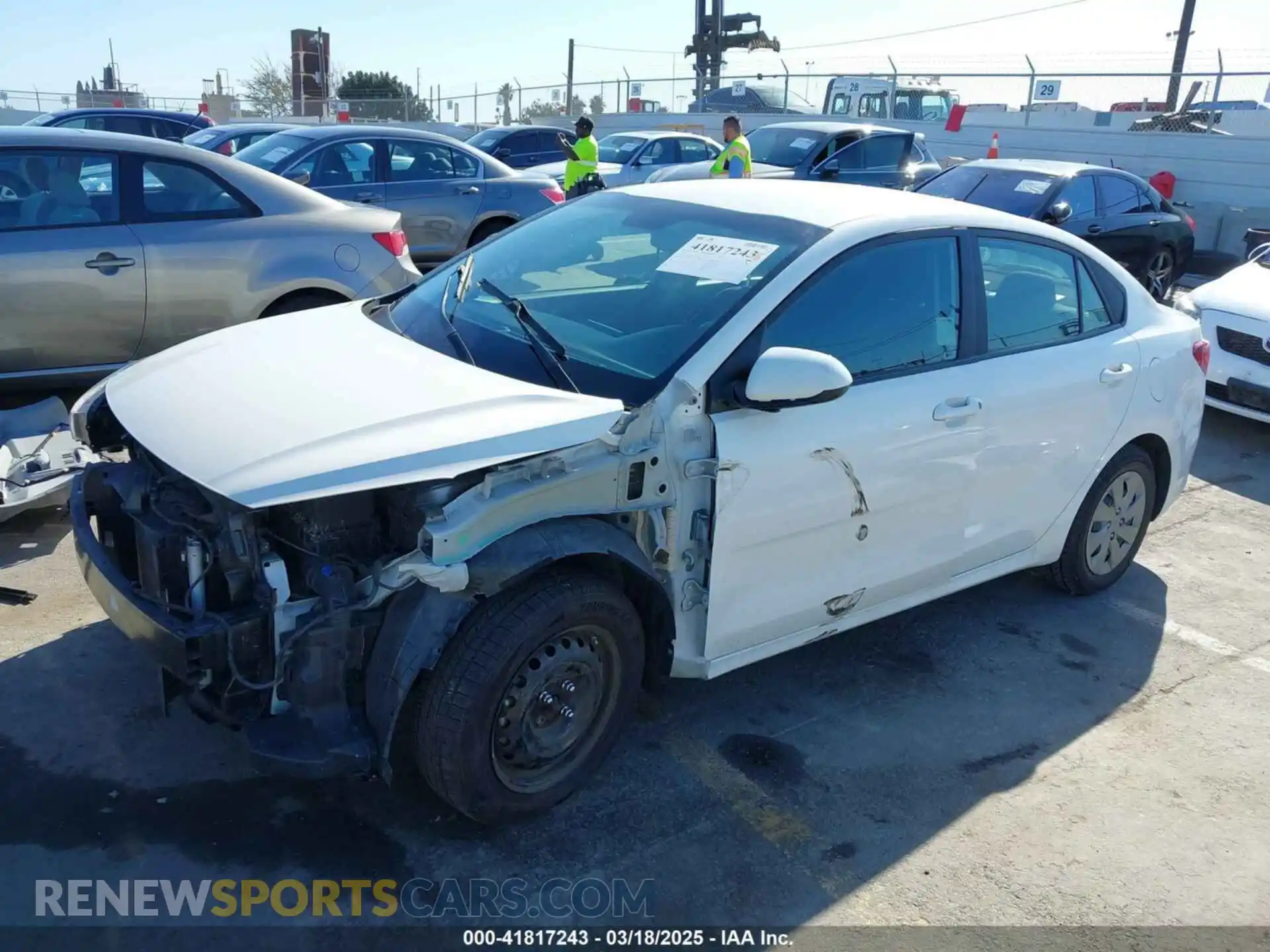 2 Photograph of a damaged car 3KPA24AD1LE313500 KIA RIO 2020