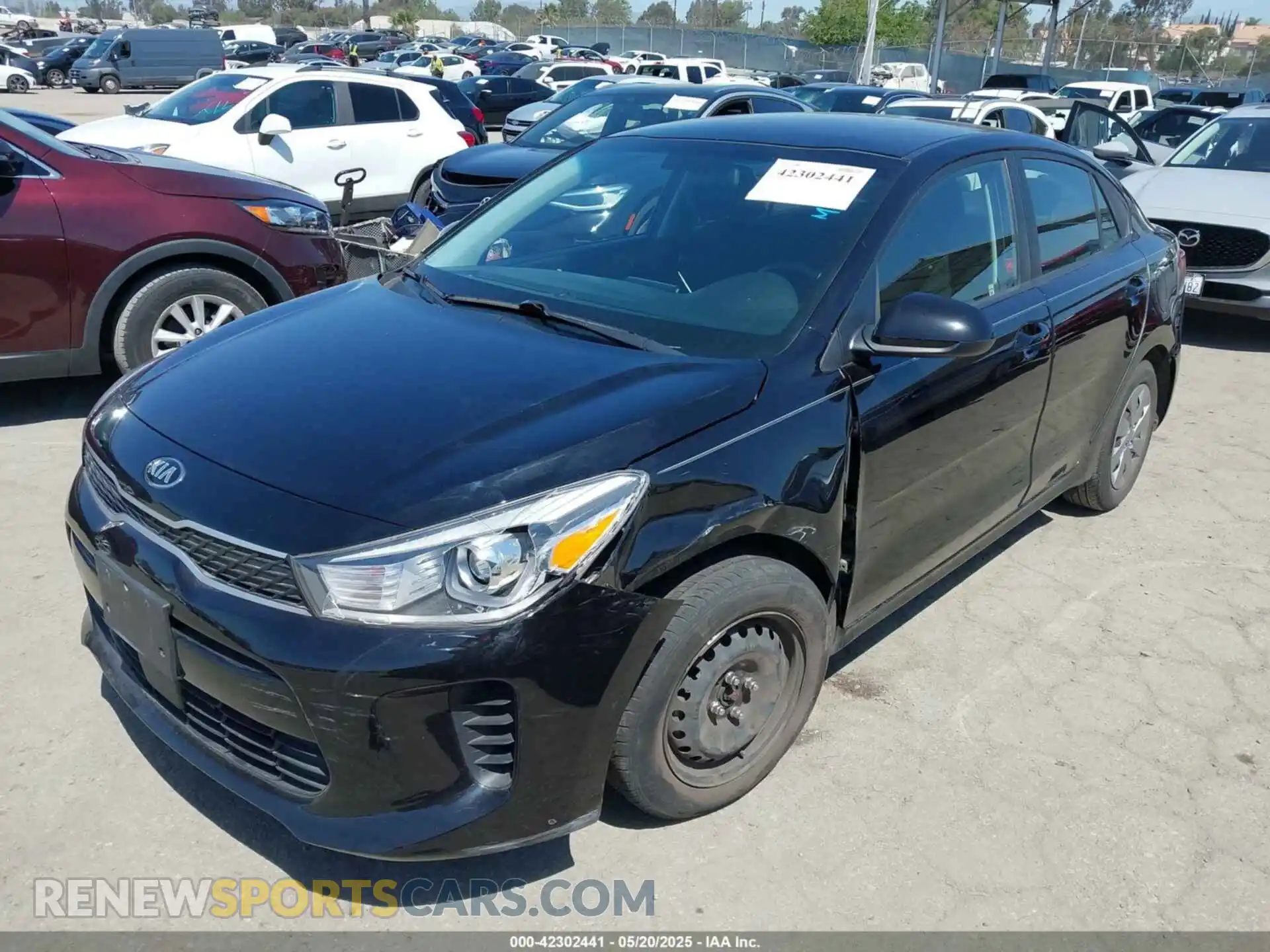 2 Photograph of a damaged car 3KPA24AD1LE336419 KIA RIO 2020