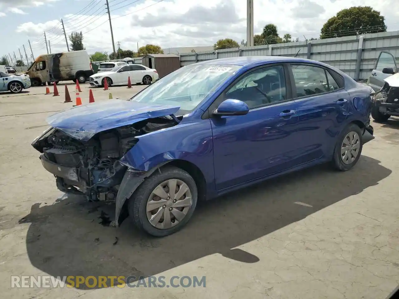 1 Photograph of a damaged car 3KPA24AD2LE260998 KIA RIO 2020