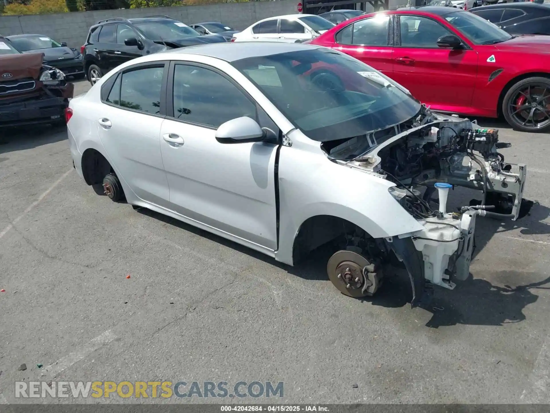 1 Photograph of a damaged car 3KPA24AD2LE294455 KIA RIO 2020