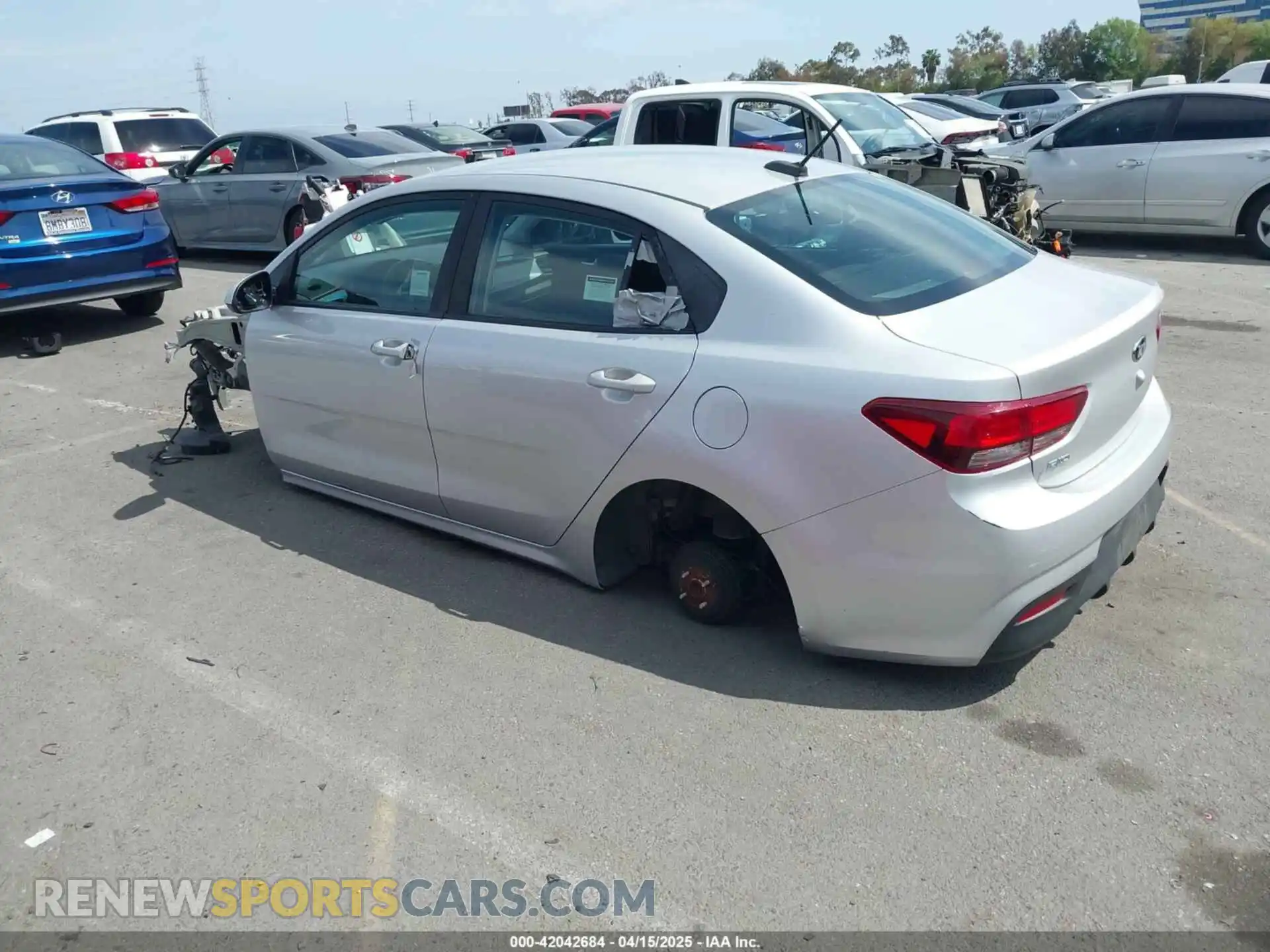 3 Photograph of a damaged car 3KPA24AD2LE294455 KIA RIO 2020