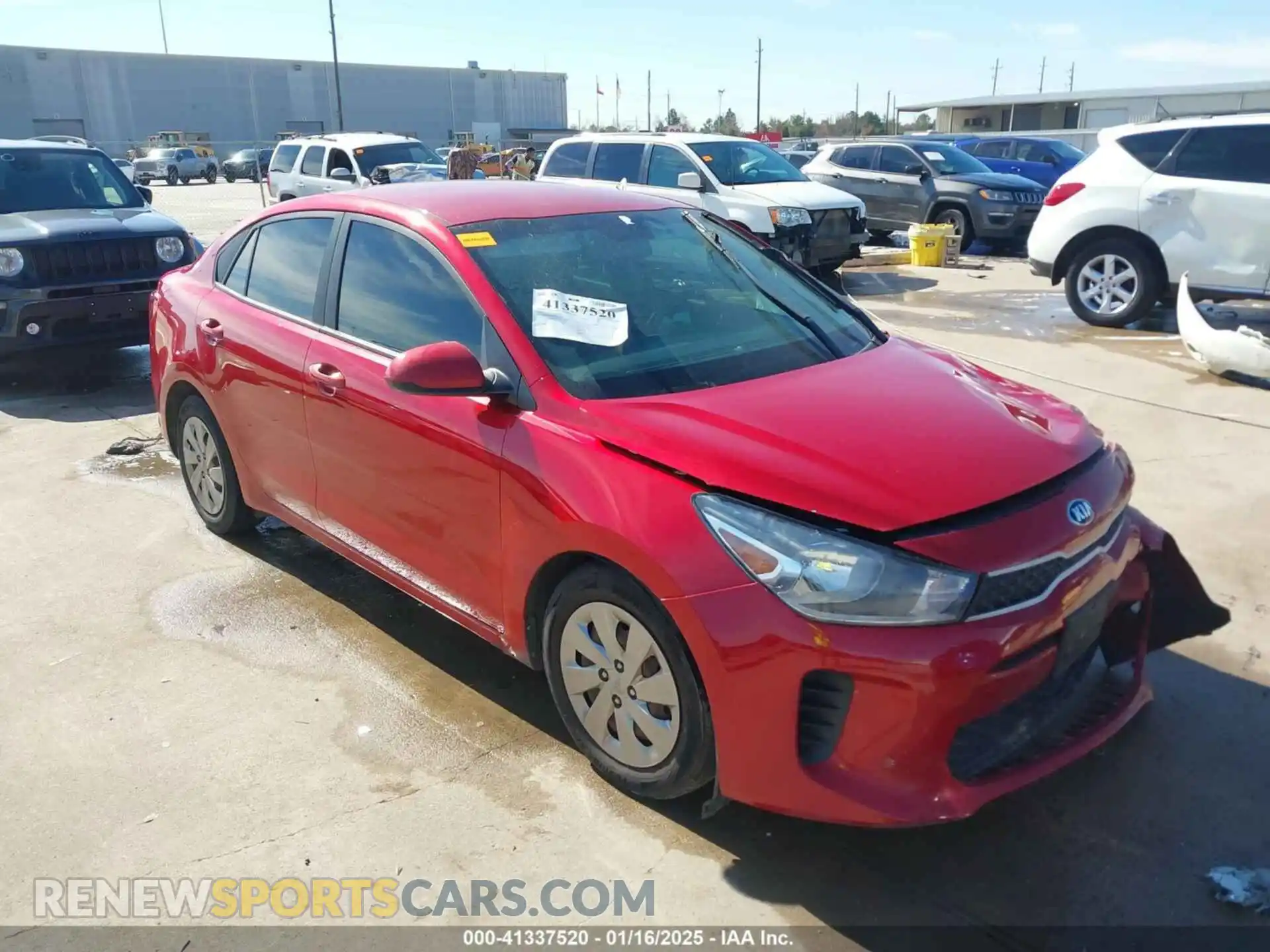 1 Photograph of a damaged car 3KPA24AD2LE327020 KIA RIO 2020
