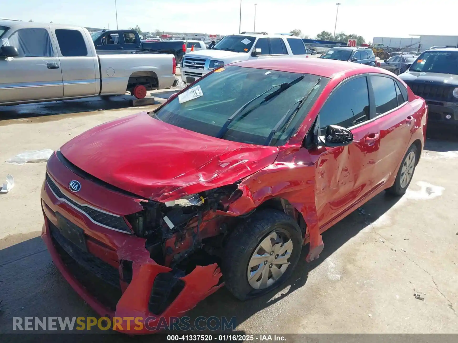2 Photograph of a damaged car 3KPA24AD2LE327020 KIA RIO 2020