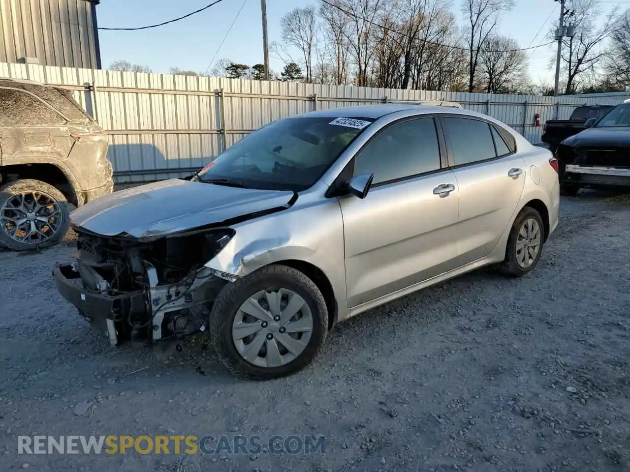 1 Photograph of a damaged car 3KPA24AD2LE354038 KIA RIO 2020