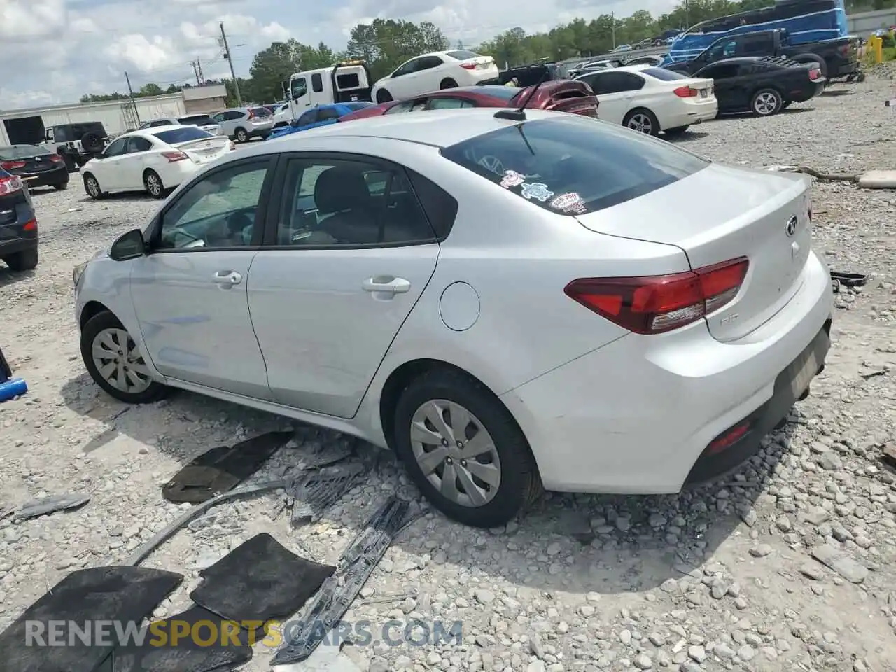 2 Photograph of a damaged car 3KPA24AD4LE363484 KIA RIO 2020