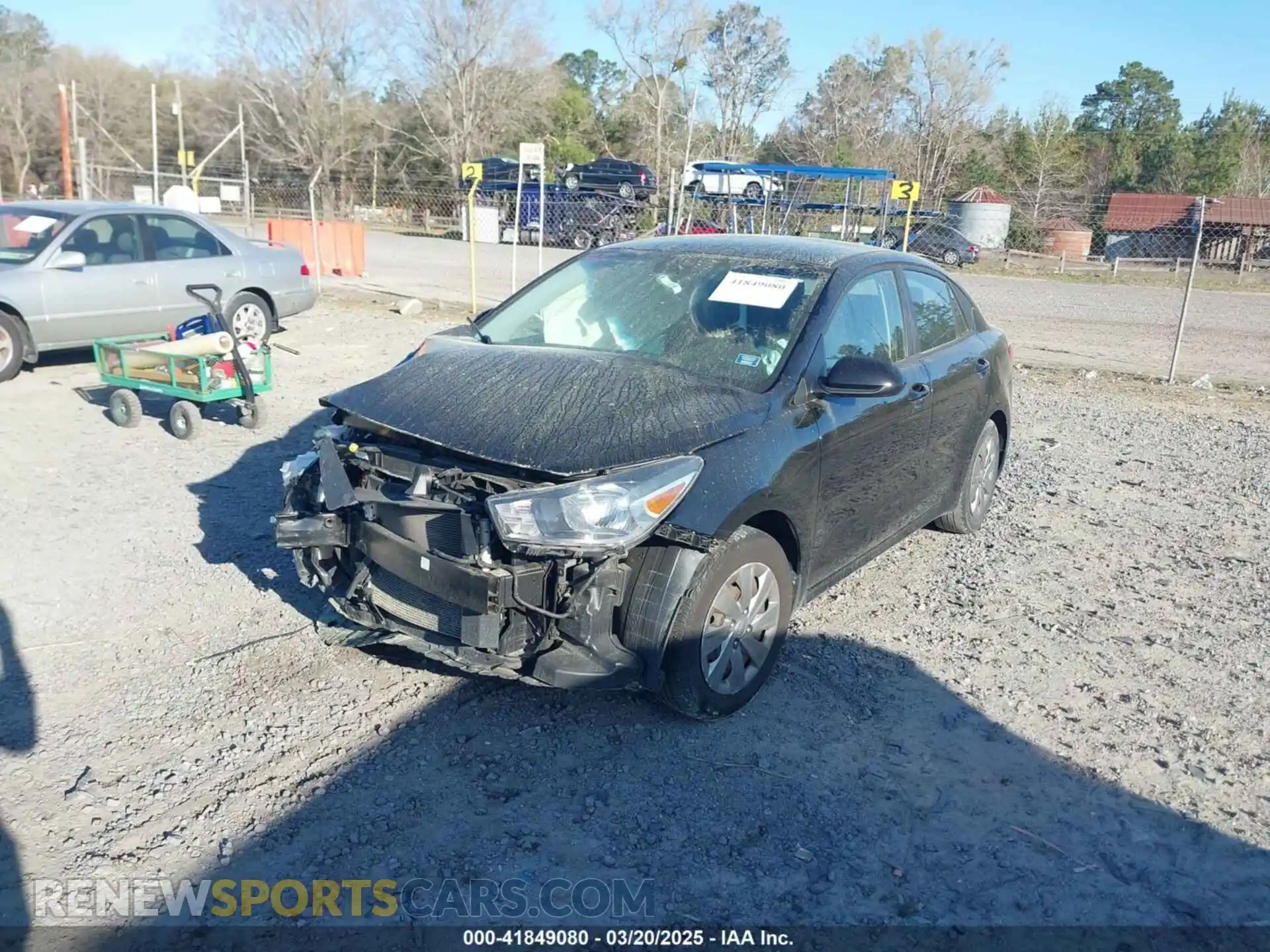 2 Photograph of a damaged car 3KPA24AD5LE283627 KIA RIO 2020