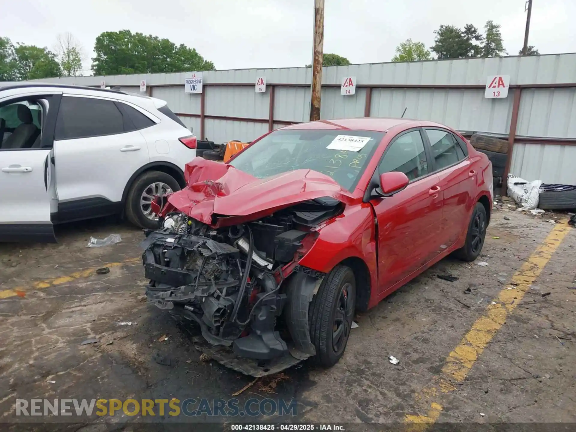 2 Photograph of a damaged car 3KPA24AD5LE298905 KIA RIO 2020