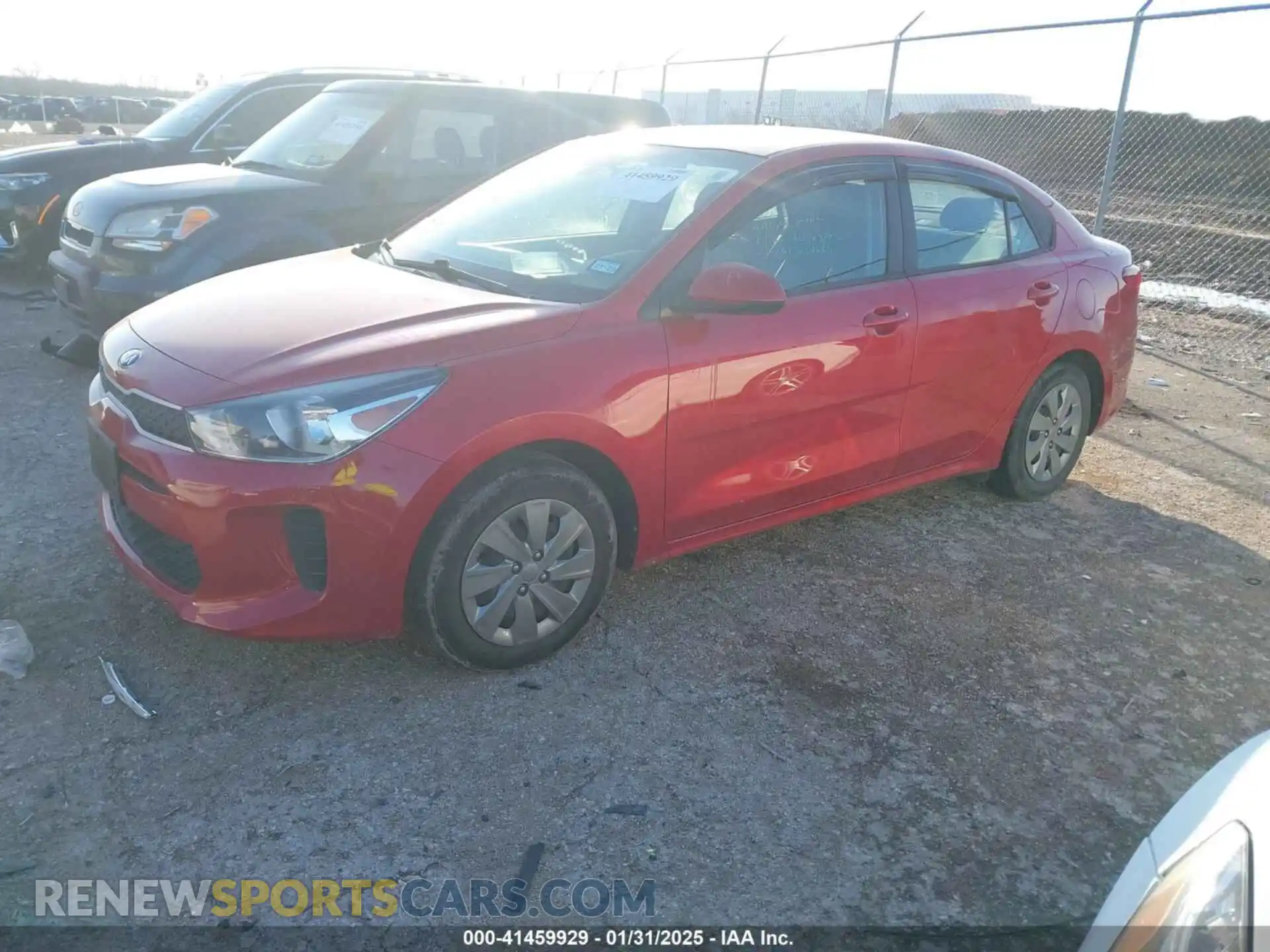 2 Photograph of a damaged car 3KPA24AD5LE334365 KIA RIO 2020