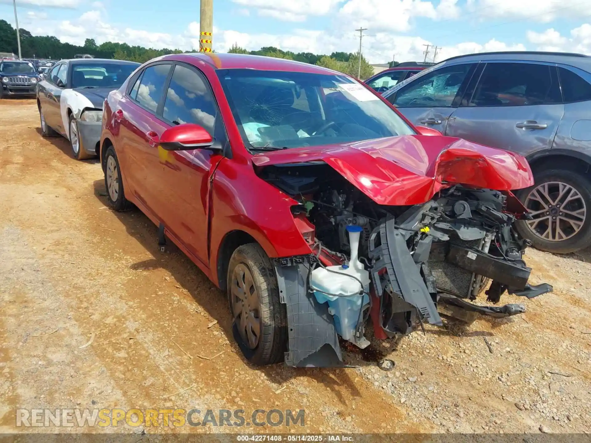1 Photograph of a damaged car 3KPA24AD6LE284320 KIA RIO 2020