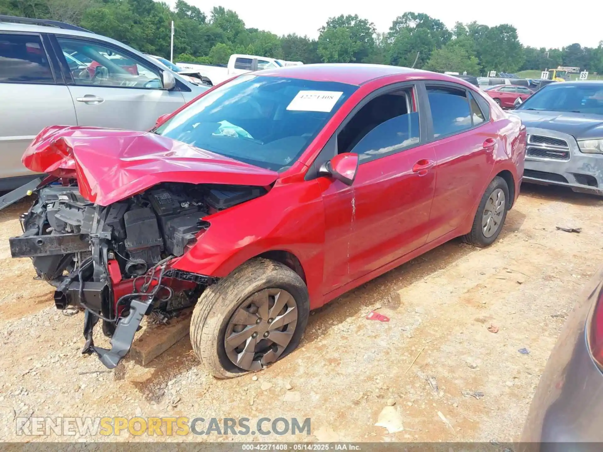2 Photograph of a damaged car 3KPA24AD6LE284320 KIA RIO 2020