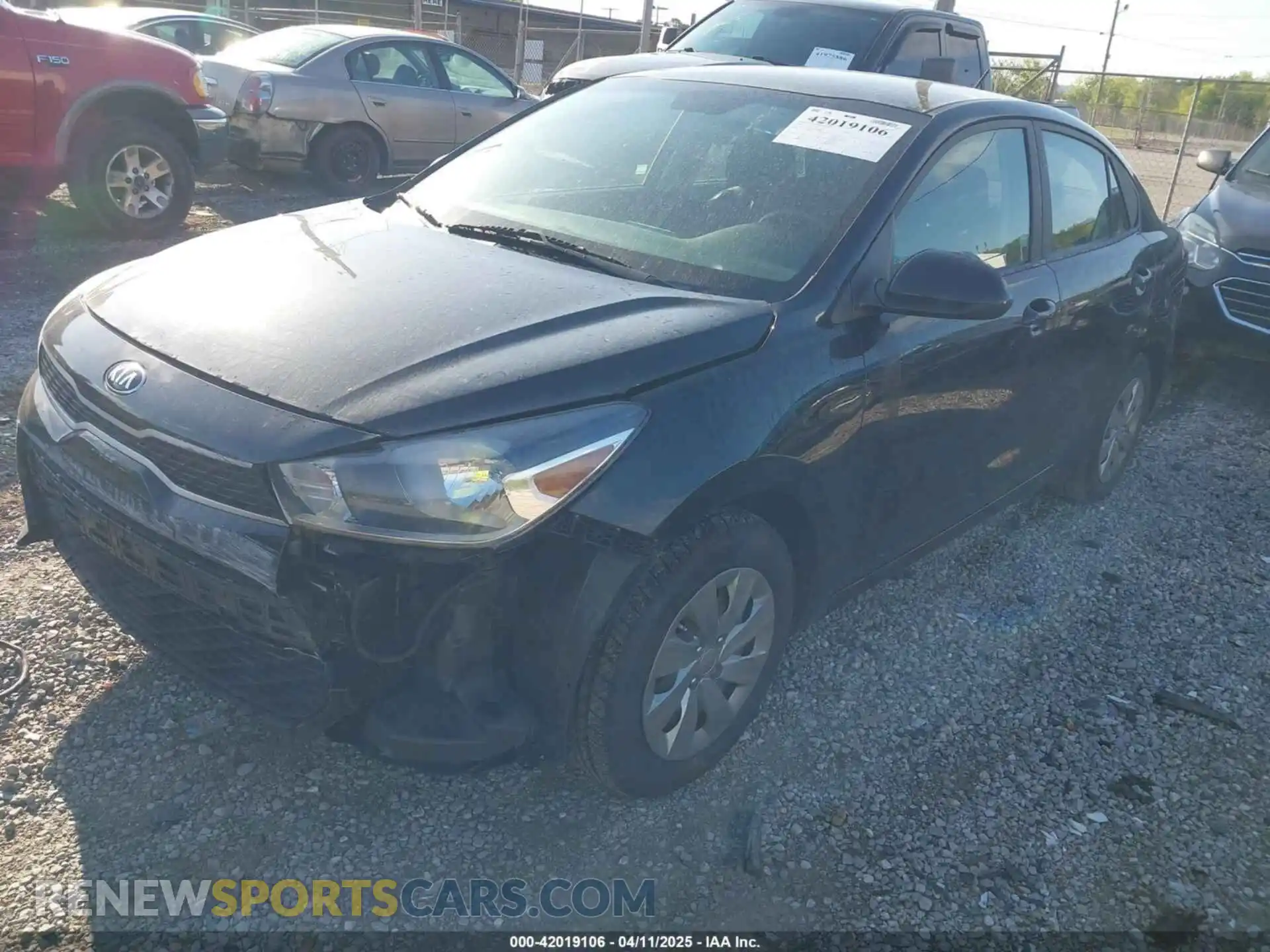 2 Photograph of a damaged car 3KPA24AD6LE309894 KIA RIO 2020