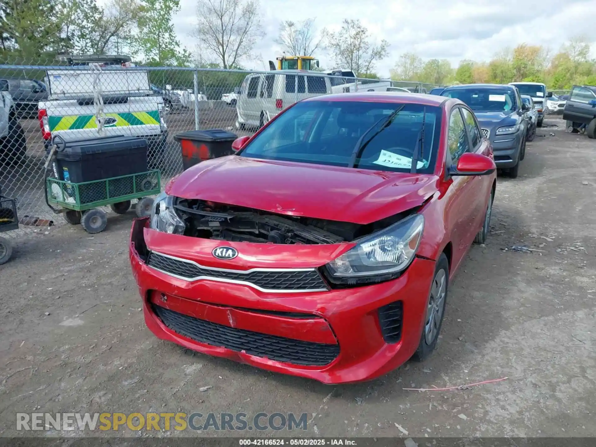 2 Photograph of a damaged car 3KPA24AD6LE311693 KIA RIO 2020