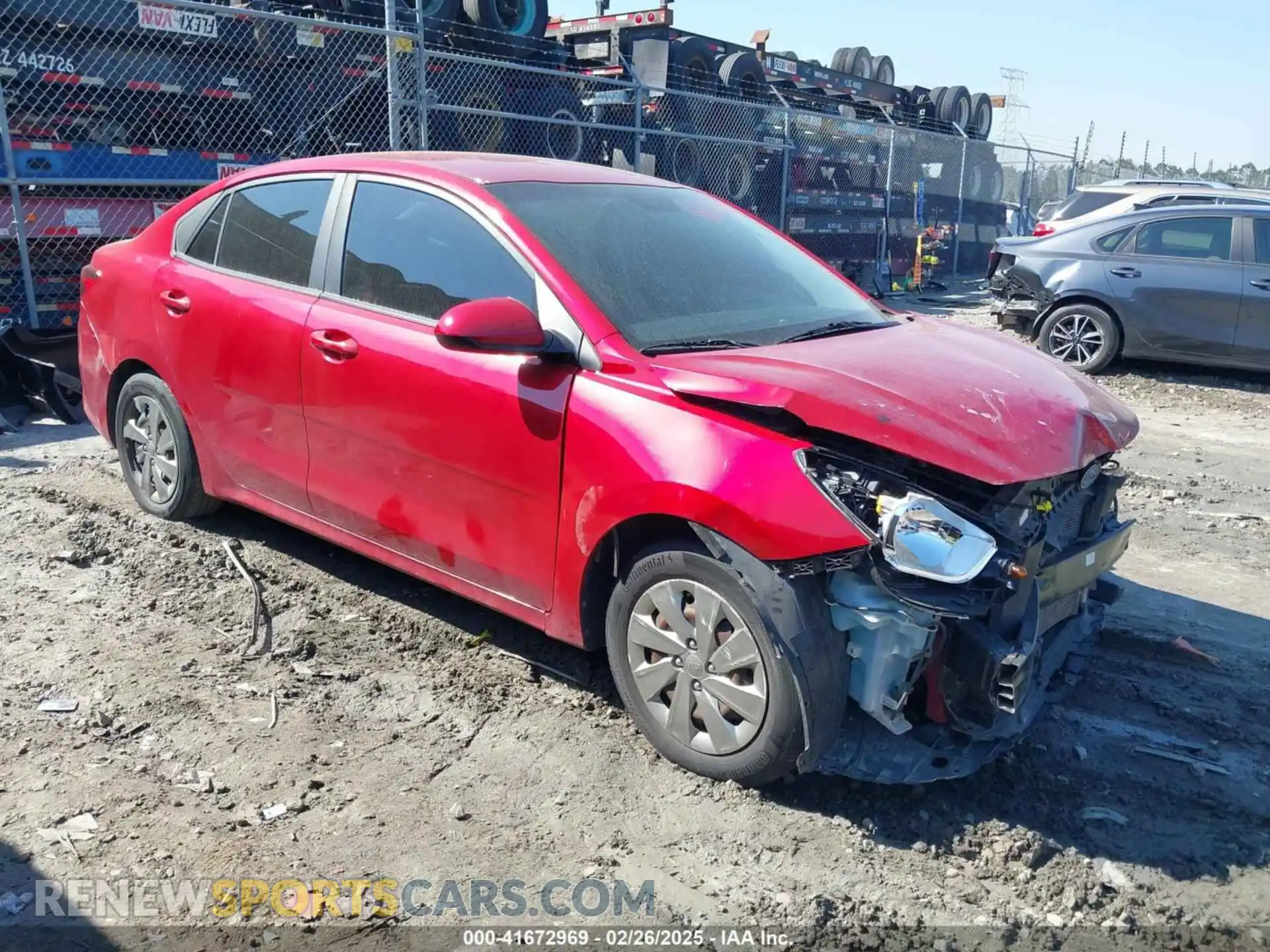 1 Photograph of a damaged car 3KPA24AD7LE284665 KIA RIO 2020