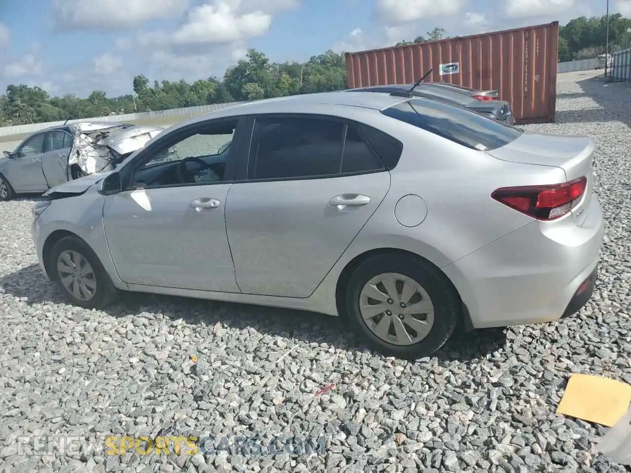 2 Photograph of a damaged car 3KPA24AD7LE322587 KIA RIO 2020