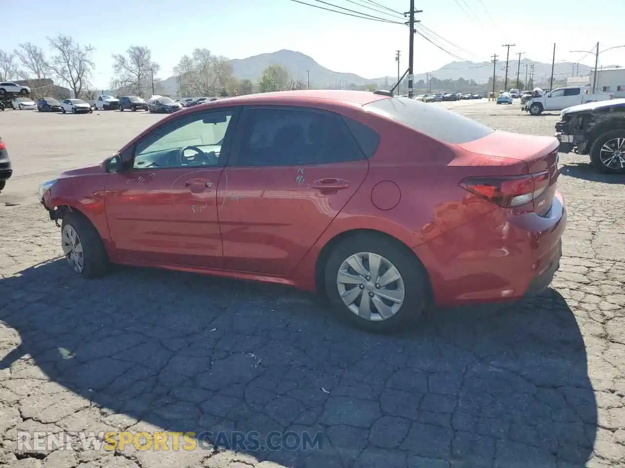 2 Photograph of a damaged car 3KPA24AD8LE312148 KIA RIO 2020